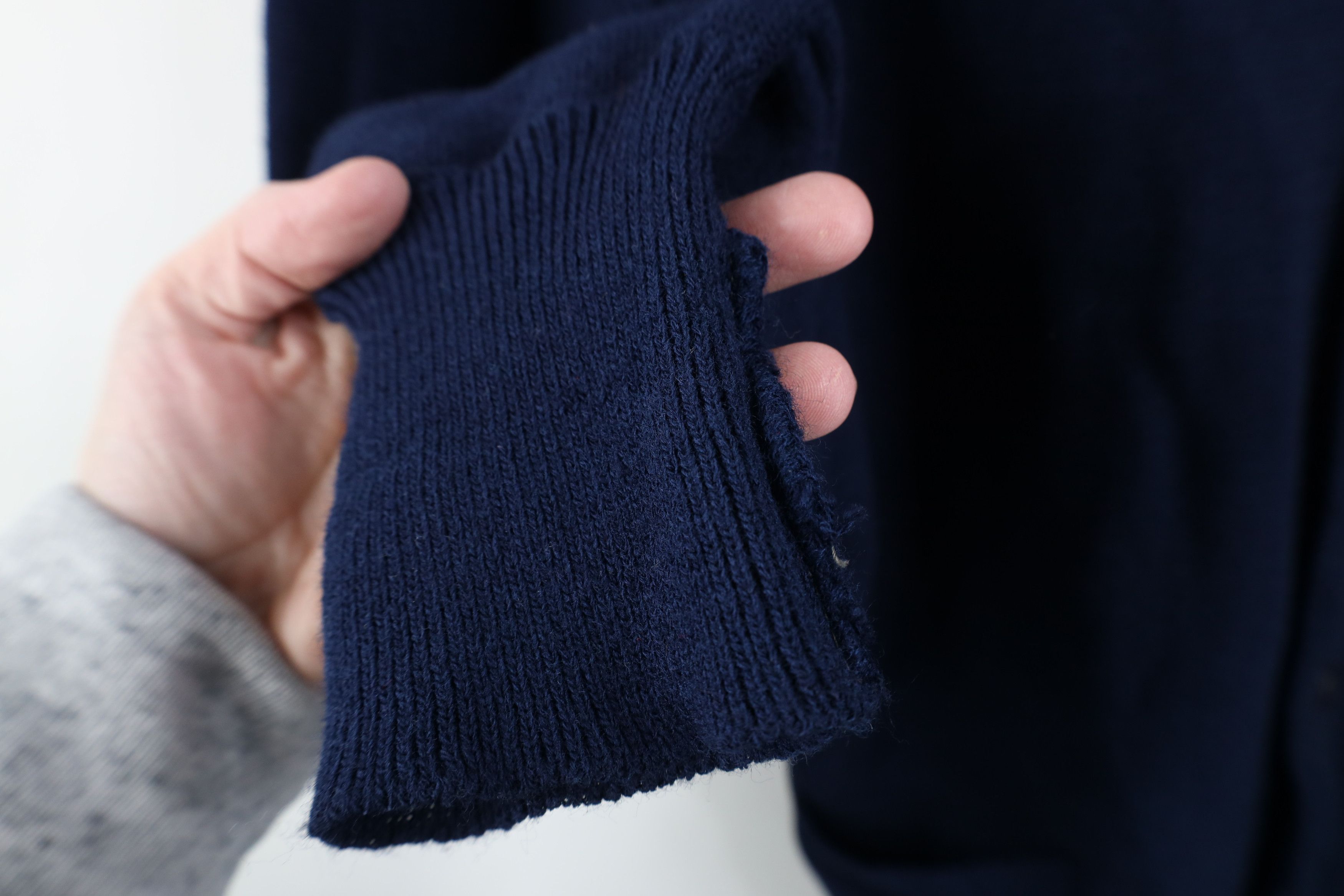 Vintage Vintage 70s Streetwear Kurt Cobain Cardigan Sweater Blue Size US L / EU 52-54 / 3 - 9 Thumbnail