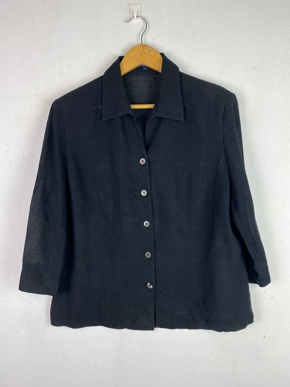 Burberry vintage burberry light black jacket nice design Size L / US 10 / IT 46 - 1 Thumbnail