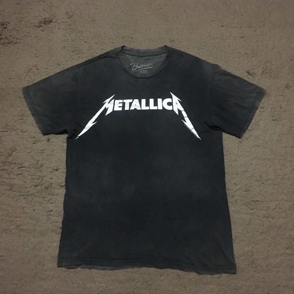 image of Band Tees x Metallica Distressed Insane Faded Metallica Band Tshirt in Black, Men's (Size XS)