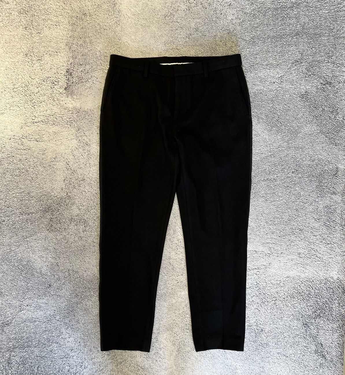 Emporio Armani Emporio Armani Mens Pants Trousers Lana Wool Black Size 50 Size US 33 - 1 Thumbnail