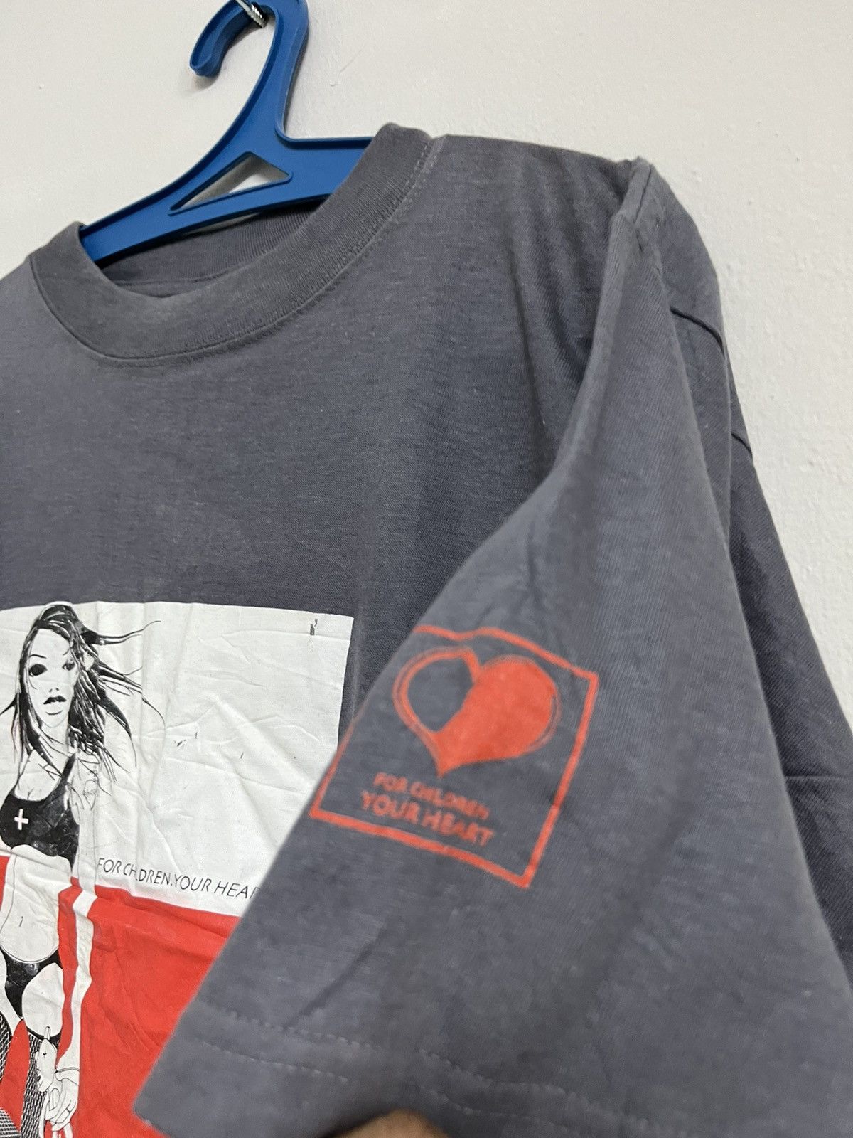 Anime 💥Bowling & Amusement FOR CHILDREN. YOUR HEART Message Tee Size US M / EU 48-50 / 2 - 4 Thumbnail