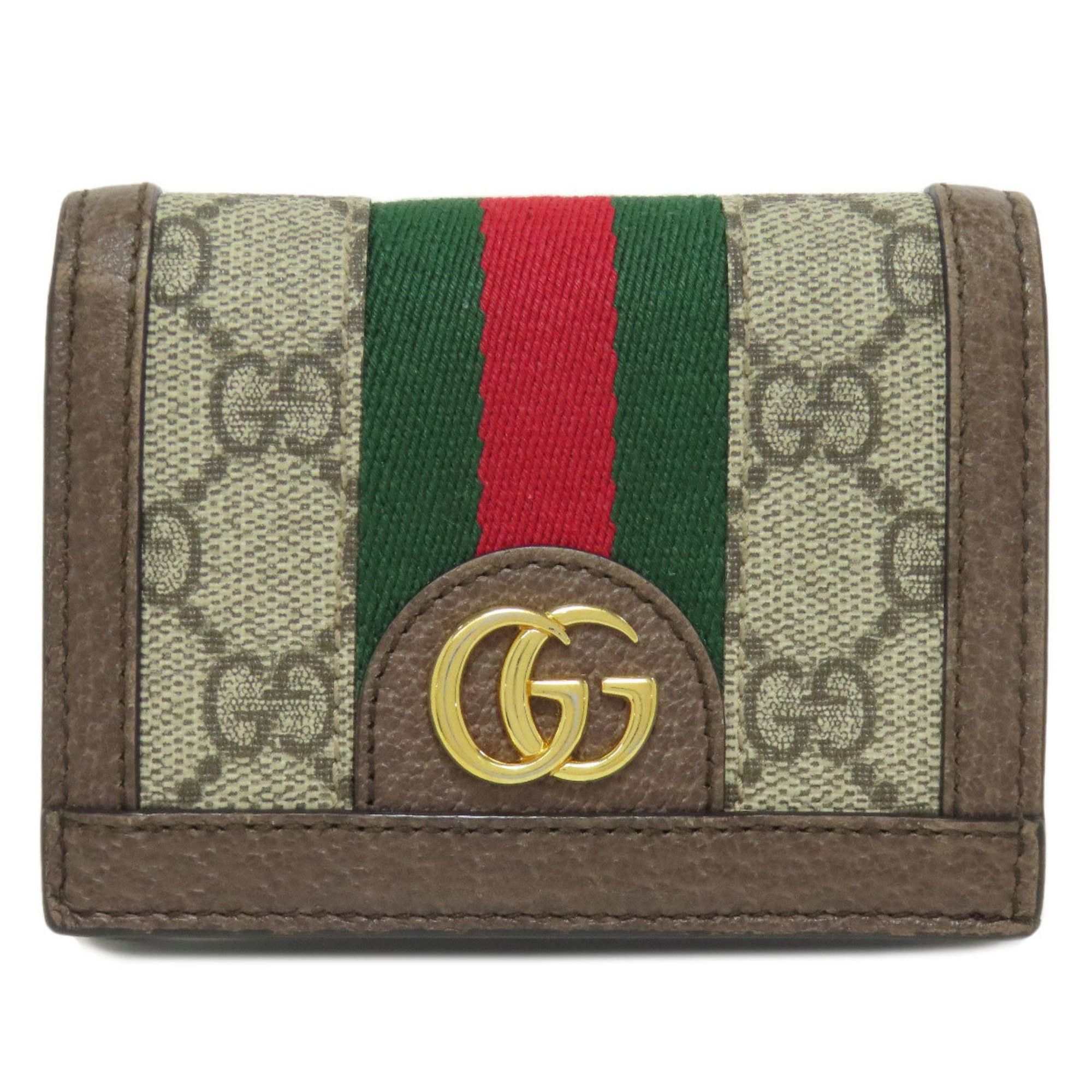 Gucci 523155 Offdia GG Marmont Supreme Bi-fold Wallet for Women GUCCI