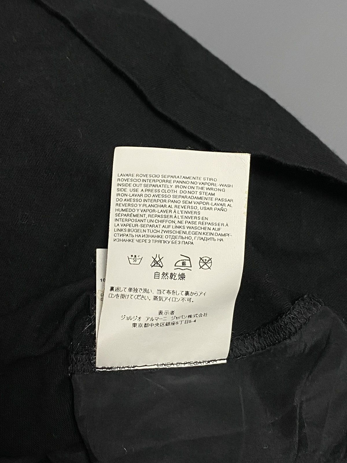 Armani Armani Jeans Black Mixed-Fabric Top XS Modal Front Silk Back Size XS / US 0-2 / IT 36-38 - 19 Thumbnail