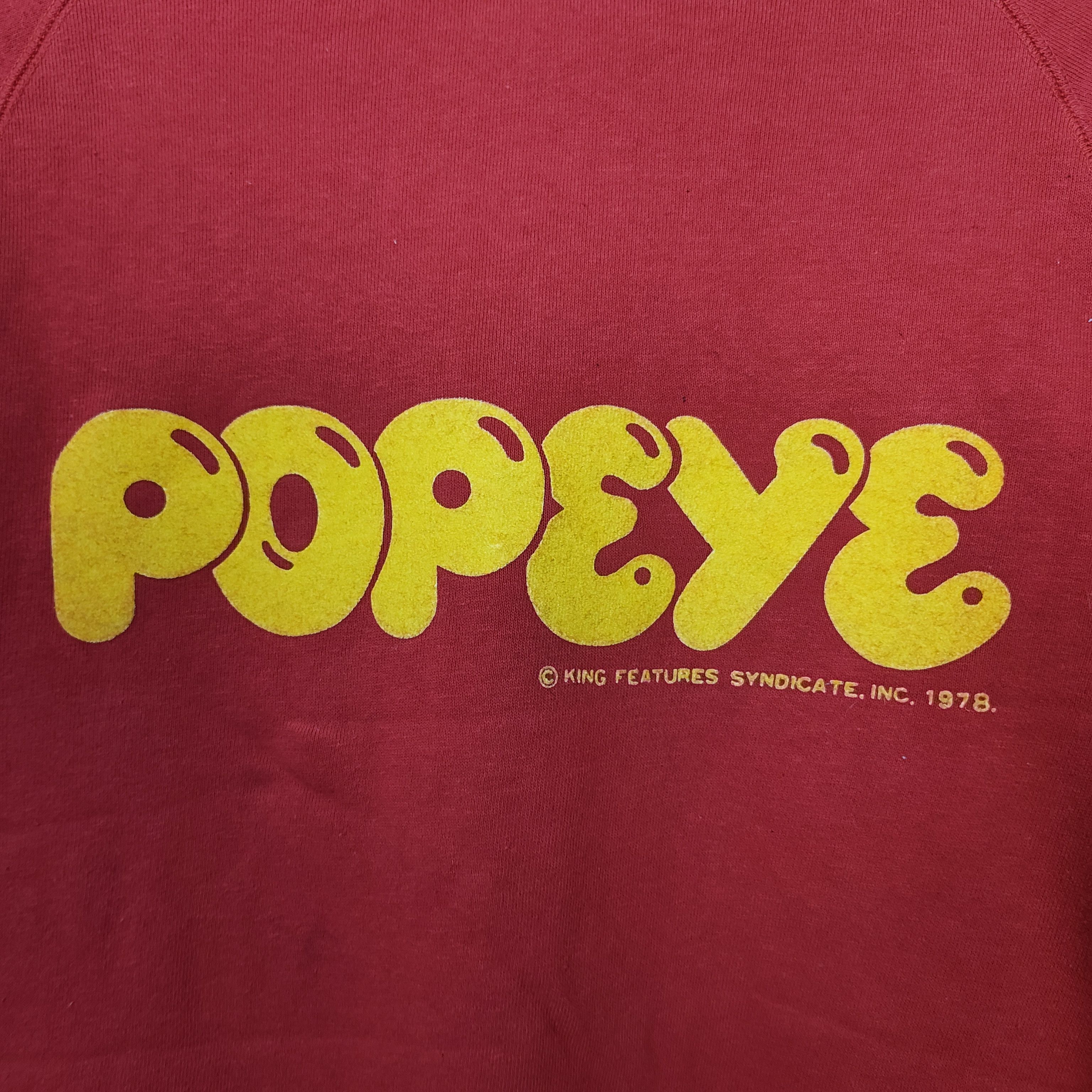 Vintage Vintage 1978 POPEYE Spellout Sweatshirt Size US M / EU 48-50 / 2 - 3 Thumbnail