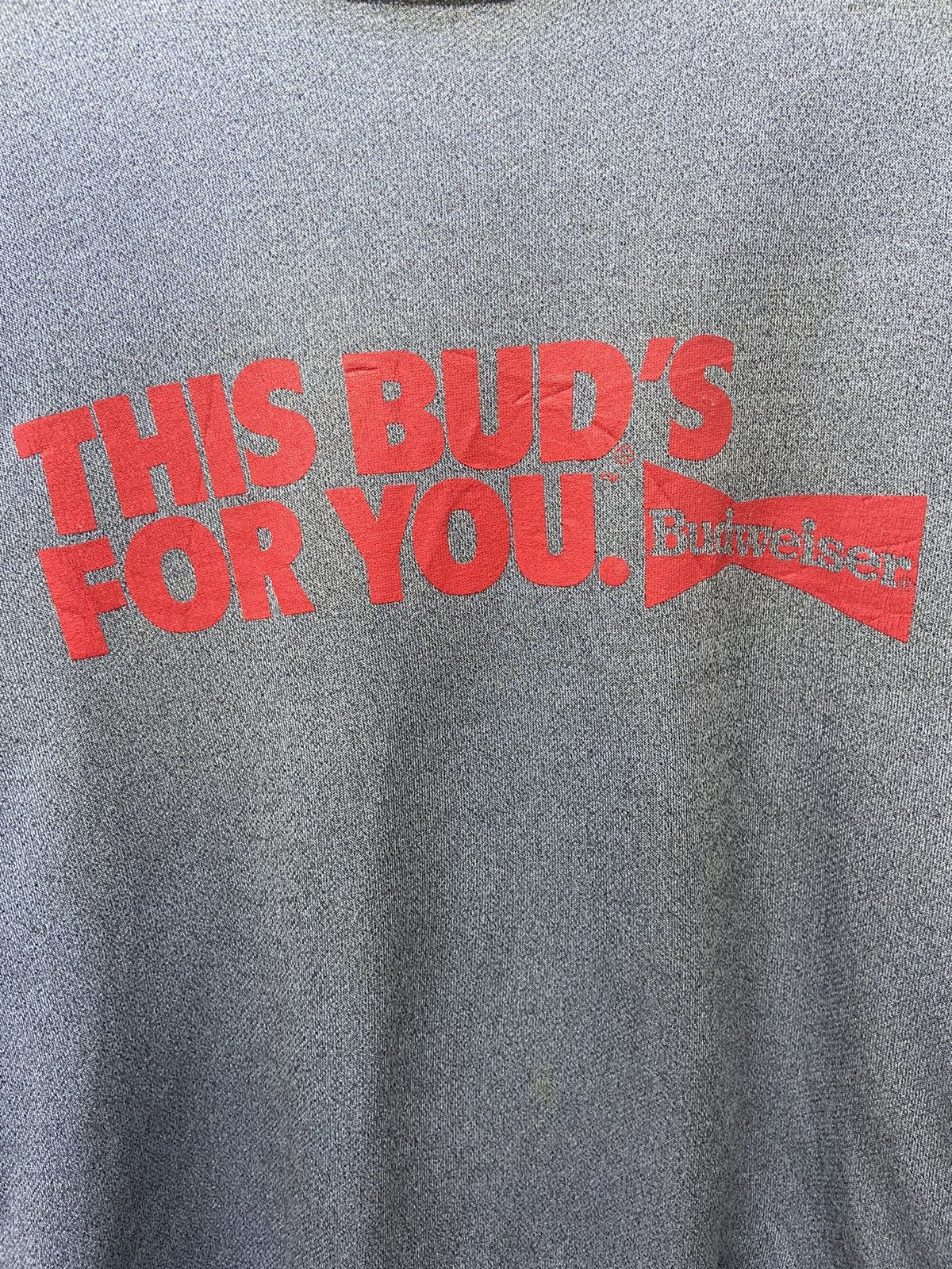 Budweiser × Vintage Budweiser This Bud’s For You Sweashirt Size US M / EU 48-50 / 2 - 7 Thumbnail