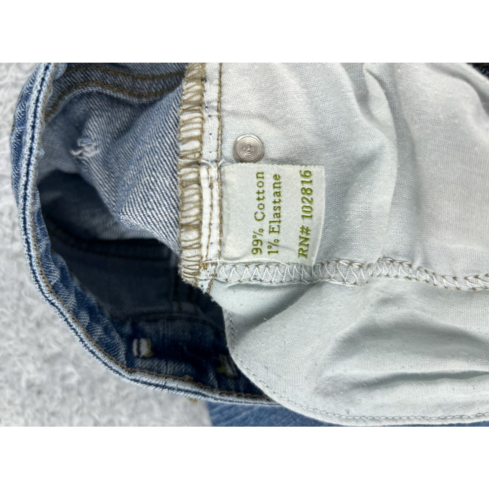 Vintage Garnet Hill Jeans Women 28 Blue Denim 28x30 Straight Mid Rise 100% Cotton Relaxed 5-Pocket Denim Jeans Women Size 28" / US 6 / IT 42 - 7 Thumbnail