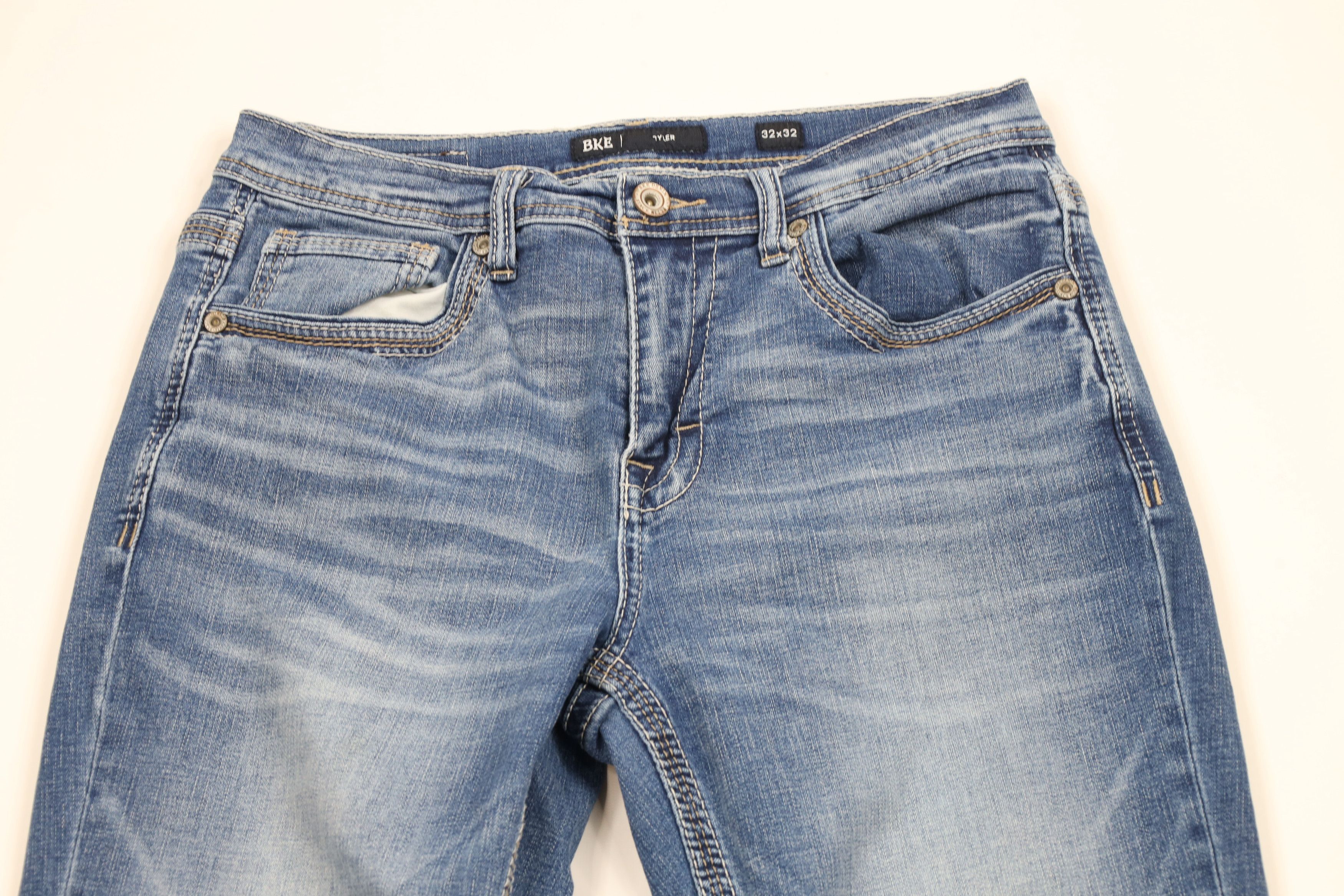 Vintage Buckle BKE Stitch Tyler Stretch Straight Leg Denim Jeans Size US 32 / EU 48 - 2 Thumbnail