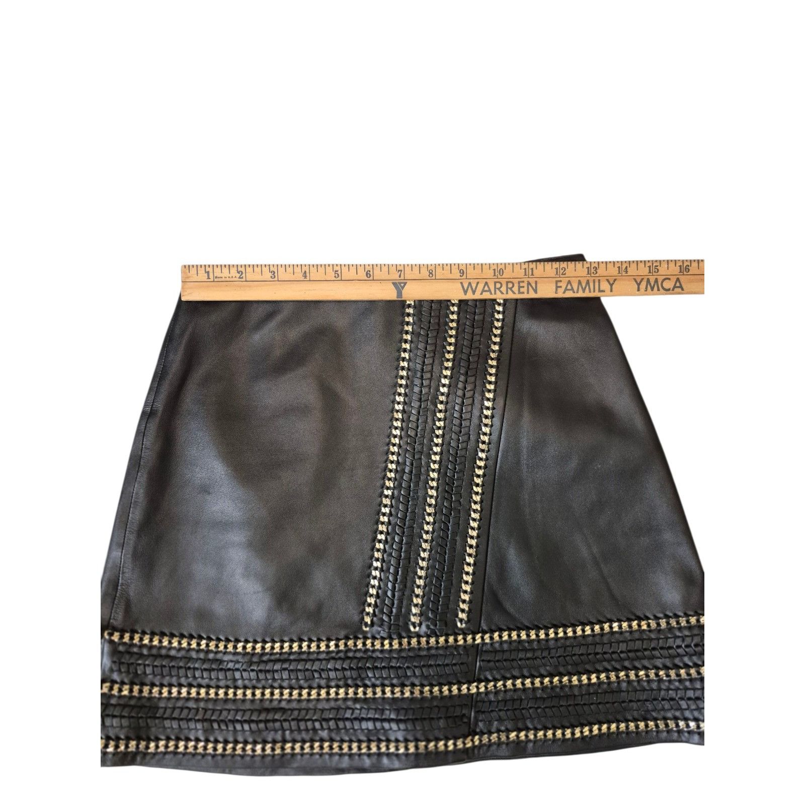 Alice + Olivia Alice + Olivia Leather Mini Skirt Lamb Soft Leather w/ Edgy Size 25" / US 0 / IT 36 - 8 Thumbnail