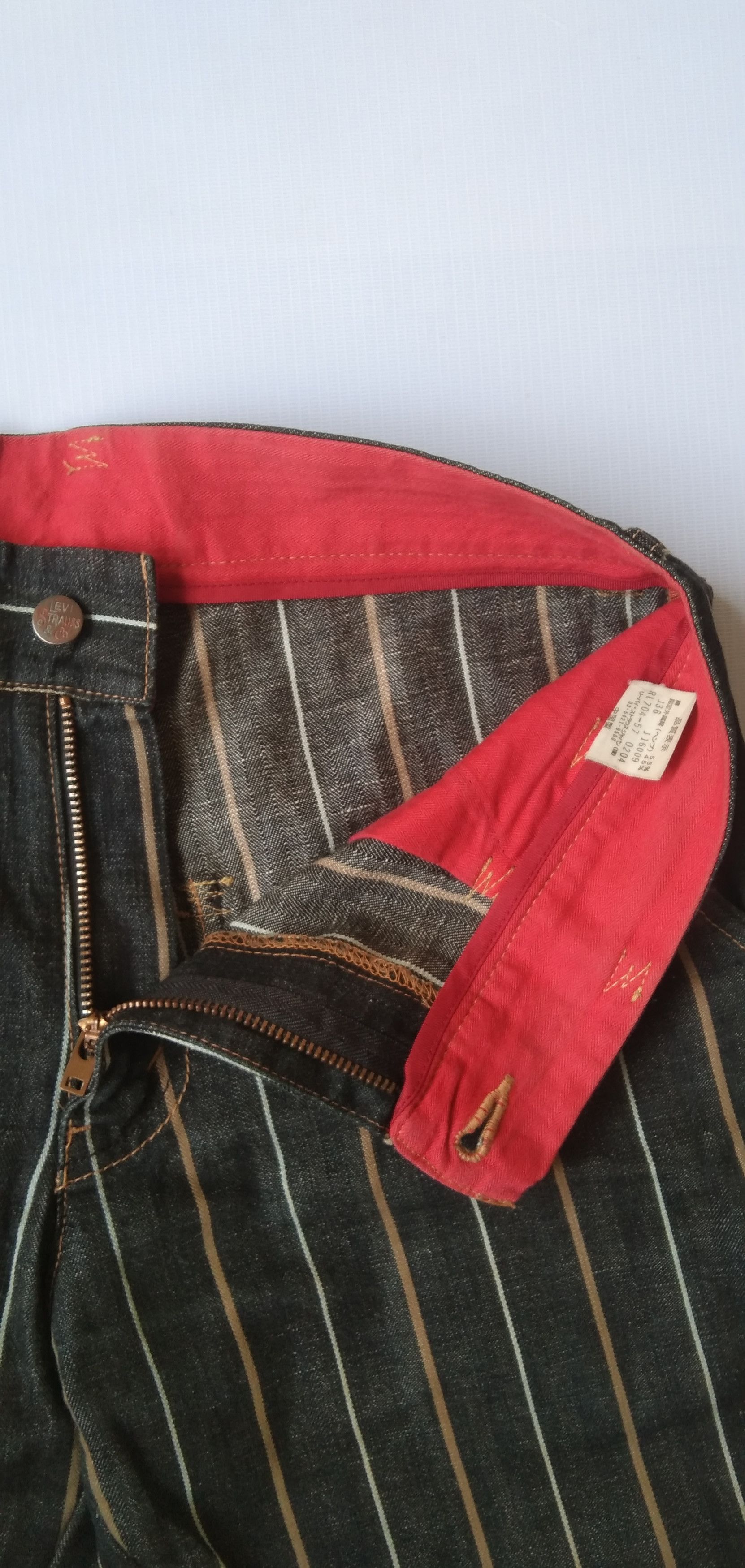 Levi's × Vintage 704 levis denim stipe pants Size 30" / US 8 / IT 44 - 6 Thumbnail