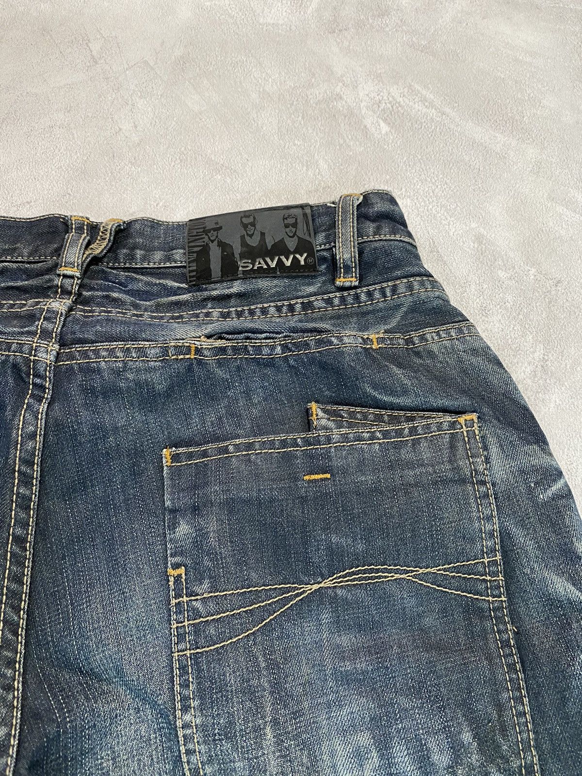 Japanese Brand 💎 Vintage Rare Jeans Savvy Rock Roll Revial Size US 31 - 8 Thumbnail