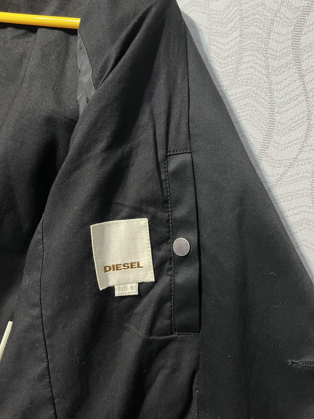 Diesel × Vintage Diesel Vintage Black Y2K Casual Cotton Blazer Jacket Size 42L - 12 Thumbnail