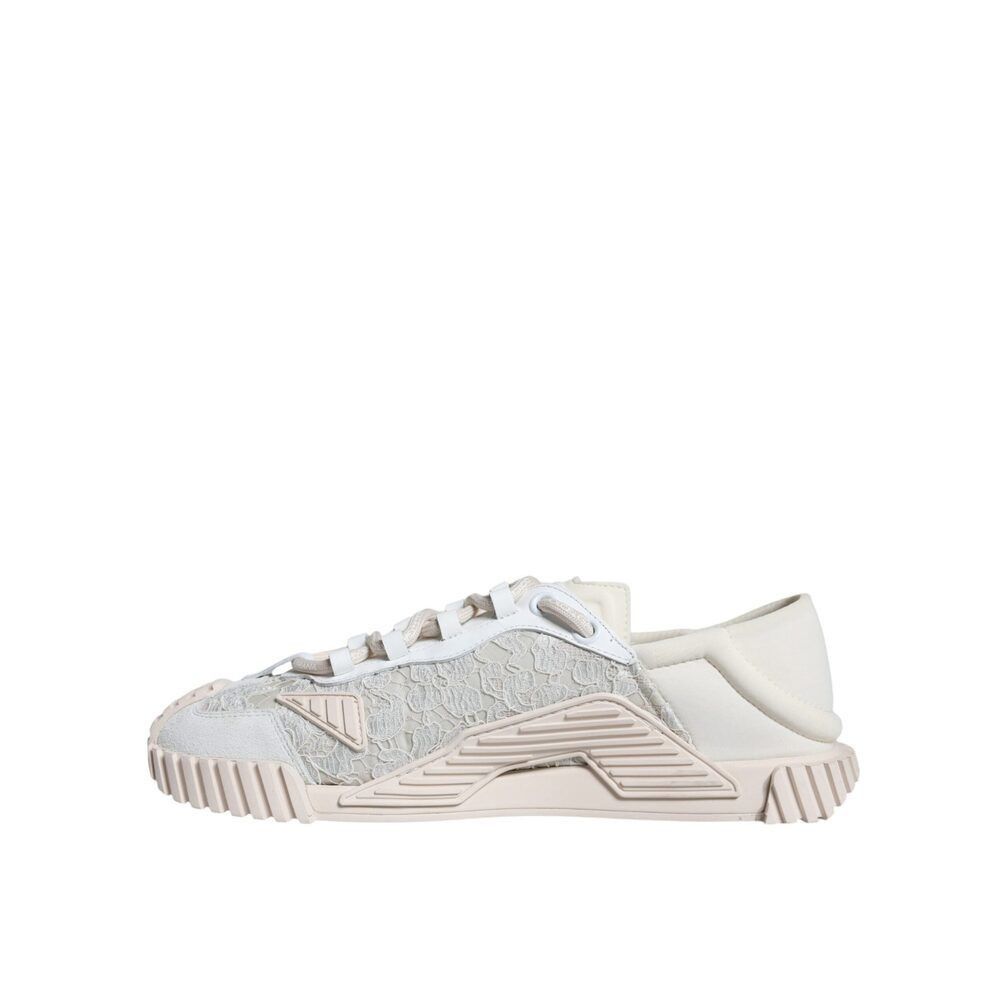 Dolce & Gabbana Dolce & Gabbana White Lace NS1 Low Top Sneaker Sports Shoes Size US 6.5 / IT 36.5 - 5 Thumbnail