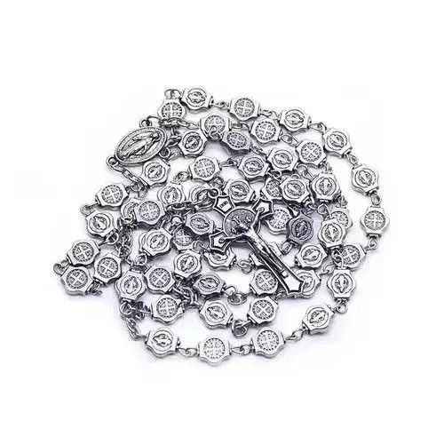 Jewelry Saint Benedict Rosary Necklace Chain Catholic Church Jesus Size ONE SIZE - 6 Thumbnail