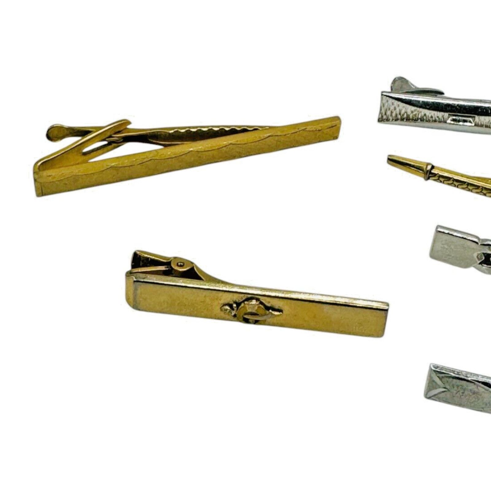 The Unbranded Brand Lot of 6 VNTG Tie Clips Foster, Anson, Hickok Men's Jewelry Size ONE SIZE - 3 Thumbnail