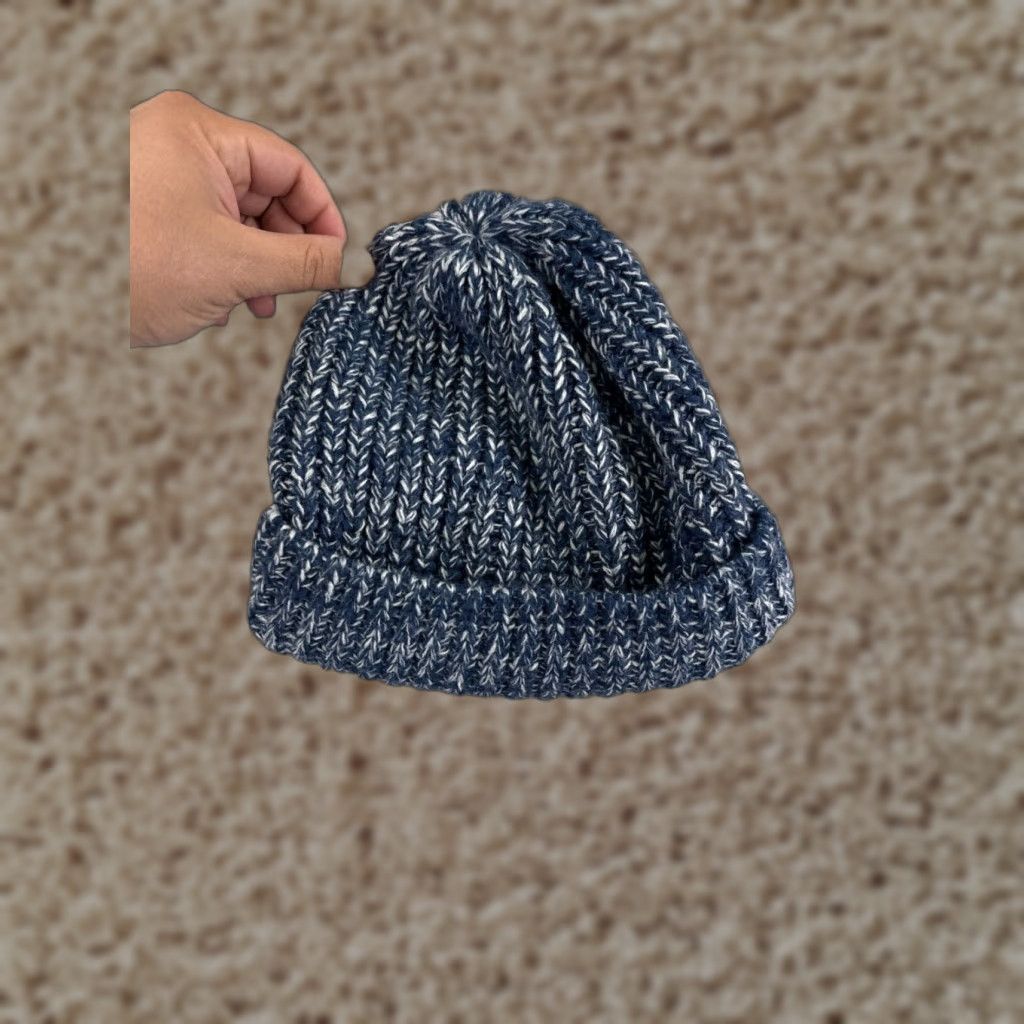 Old Navy Old Navy Beanie Toque Womens One Size Blue Knit 100% Acrylic Winter Snow Warm Size ONE SIZE - 1 Thumbnail
