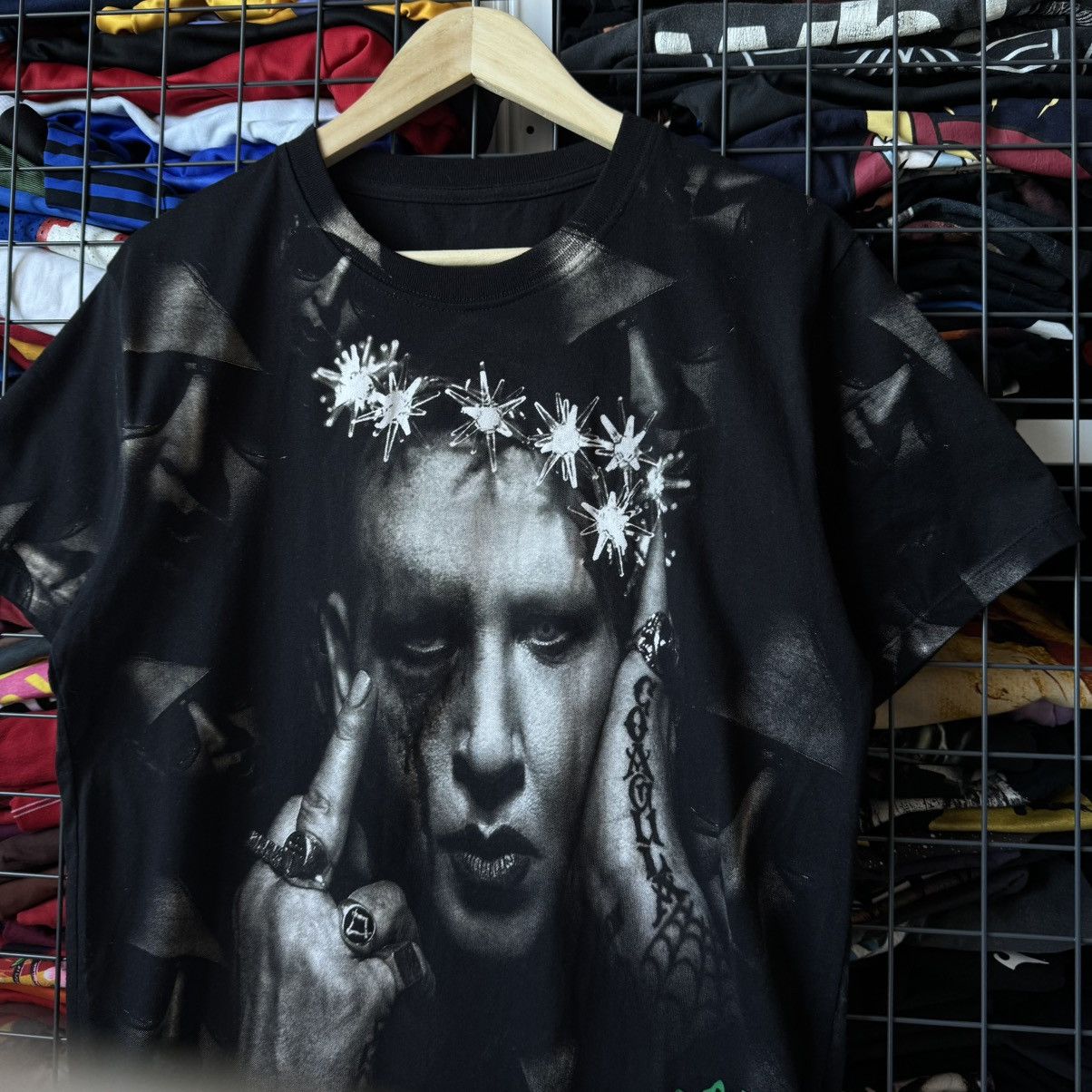 Band Tees Marilyn Manson All Over Print AOP T-shirt Size US L / EU 52-54 / 3 - 6 Thumbnail
