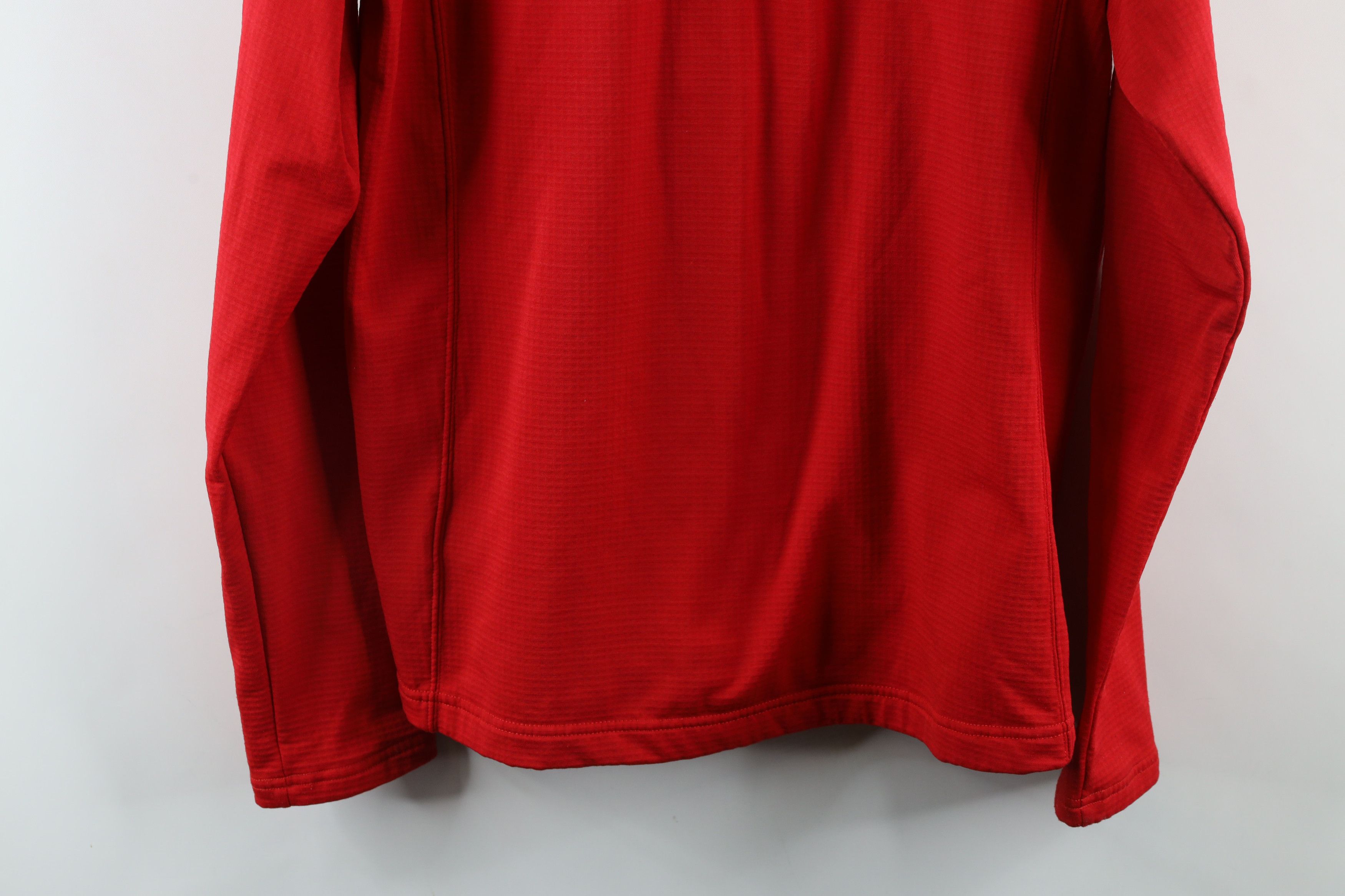 The North Face × Vintage The North Face University Fleece Lined Half Zip Sweater Red Size US M / EU 48-50 / 2 - 13 Thumbnail