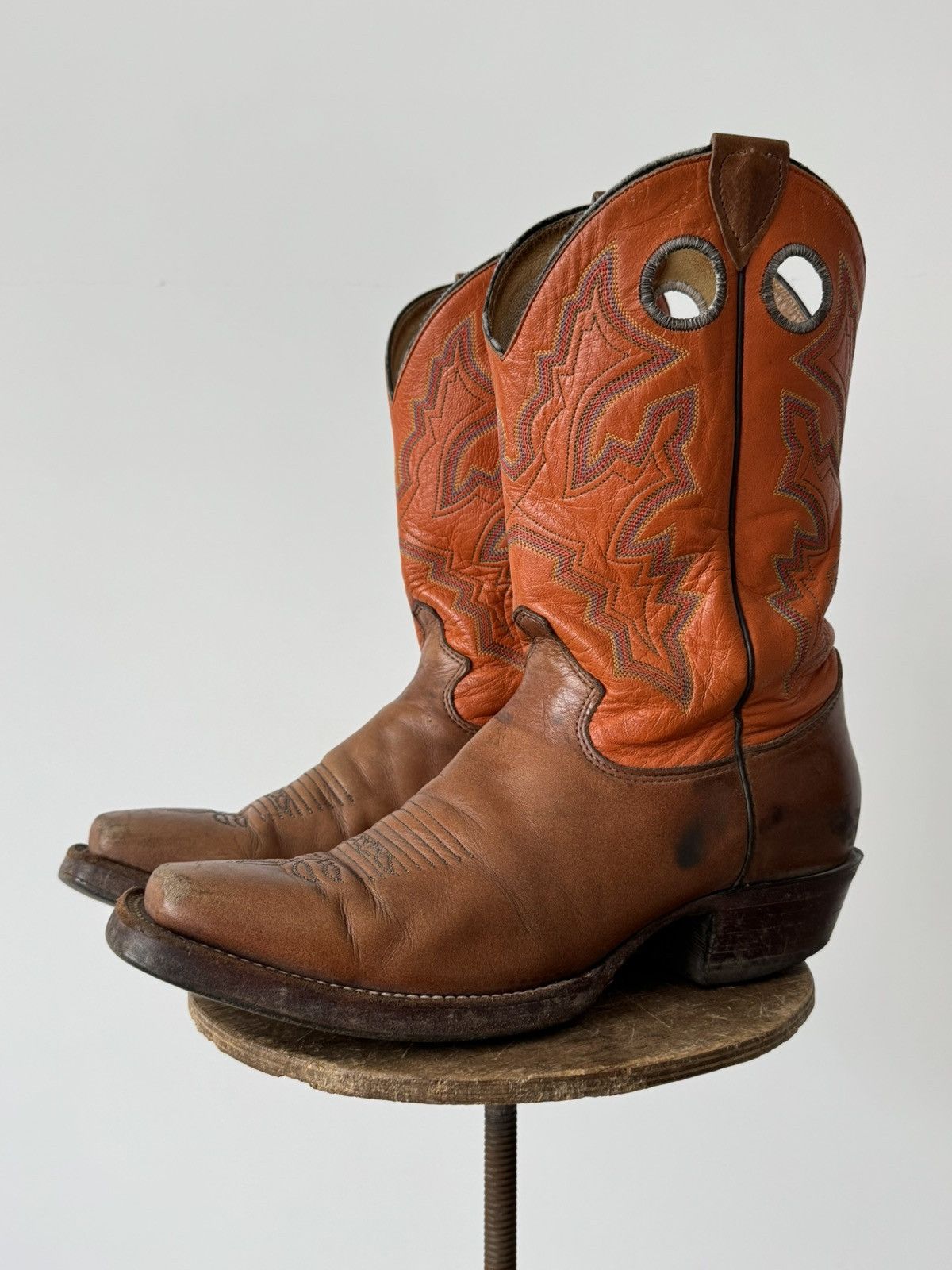 Cowboy Equipment × Justin Boots × Mexicana Justin Bent Rail 2659 Buckaroo Cowboy Leather Boots Size US 9 / EU 42 - 1 Thumbnail