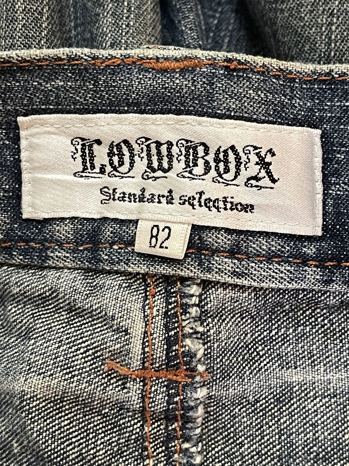 LOWBOX Vintage Lowbox Blue Faded Wash Style Loose Jeans Size US 31 - 10 Thumbnail