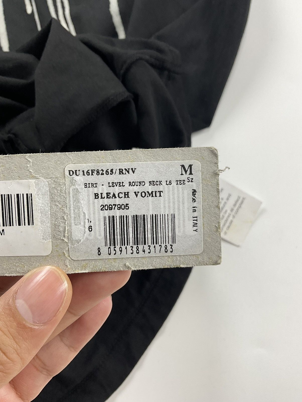 Rick Owens Rick Owens Bleach Vomit Long Sleeve Size US M / EU 48-50 / 2 - 13 Thumbnail