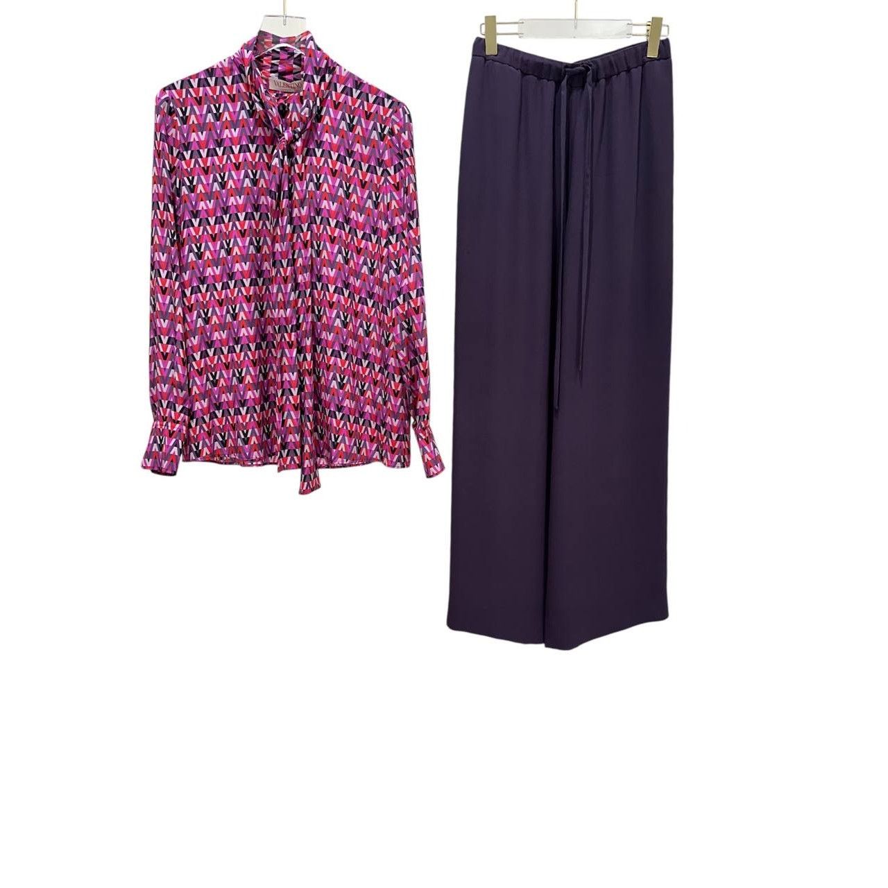 Valentino Valentino Silk Blouse Pants Set Suit - Women's Sz 40/42 Size M / US 6-8 / IT 42-44 - 2 Thumbnail