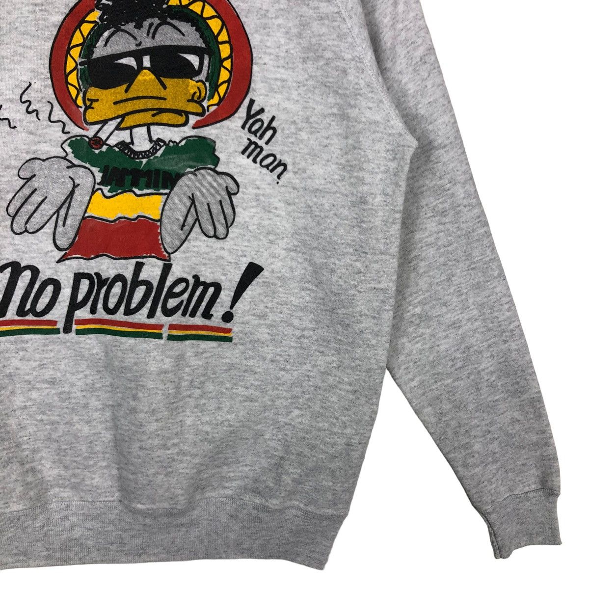 Vintage 🔥90’s Vintage Crewneck Sweatshirt Hanes Duck Dude Big Logo Size US L / EU 52-54 / 3 - 4 Thumbnail