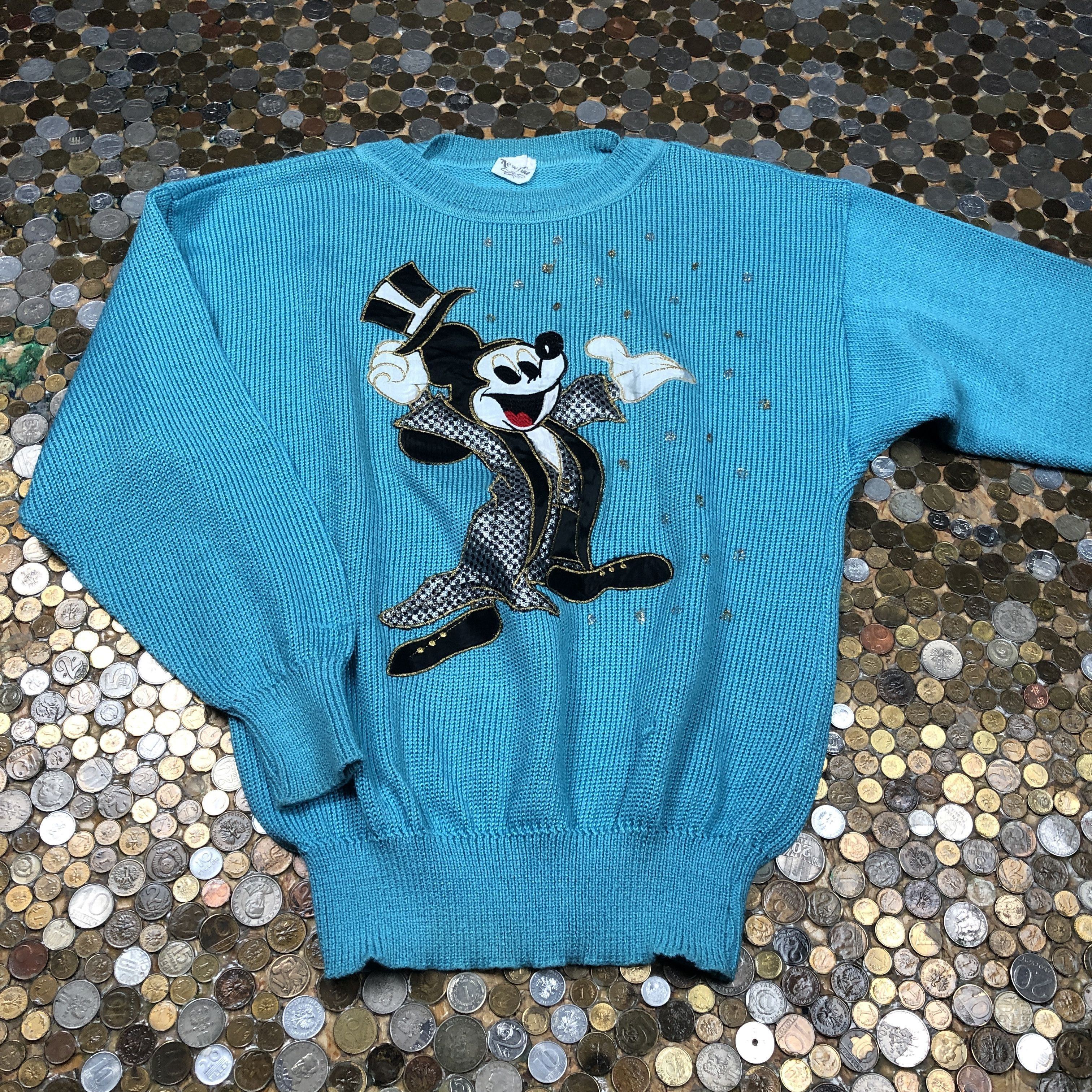 Mickey Mouse Mickey Mouse Vintage Sweater 90's Size US S / EU 44-46 / 1 - 1 Thumbnail