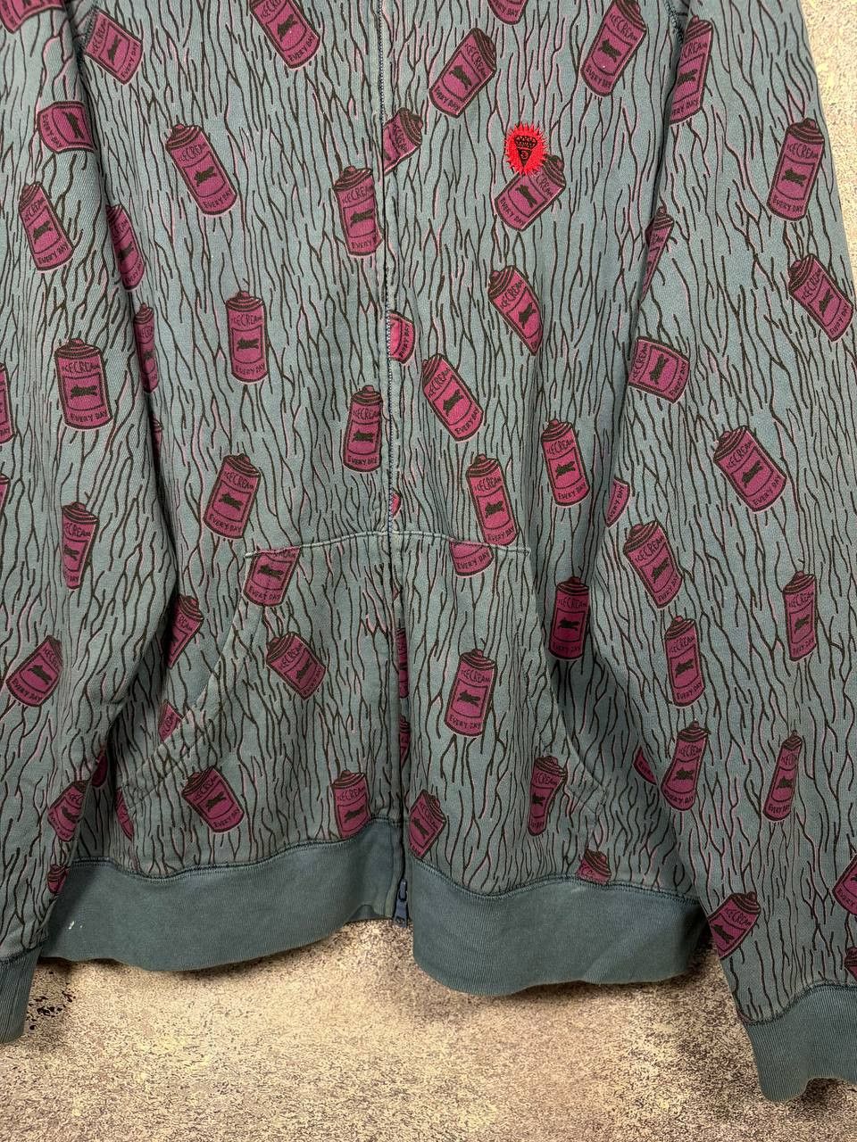Icecream RARE BBC Icecream Spray Camo Full Zip Hoodie 2XL Size Size US XXL / EU 58 / 5 - 3 Thumbnail