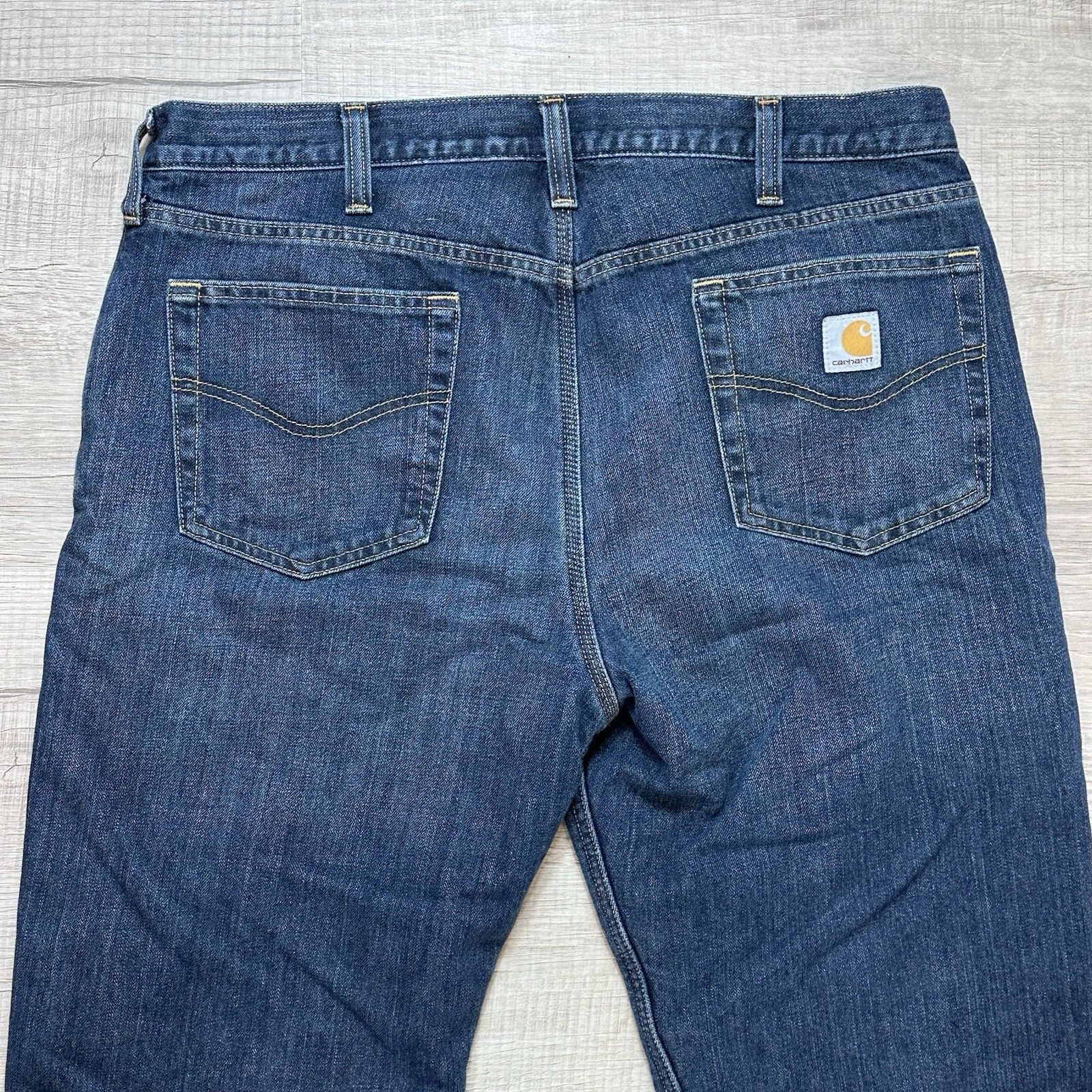 Carhartt Carhartt Relaxed Fit Holter Fleece Lined Jeans 38x34 Dark Size US 38 / EU 54 - 8 Thumbnail