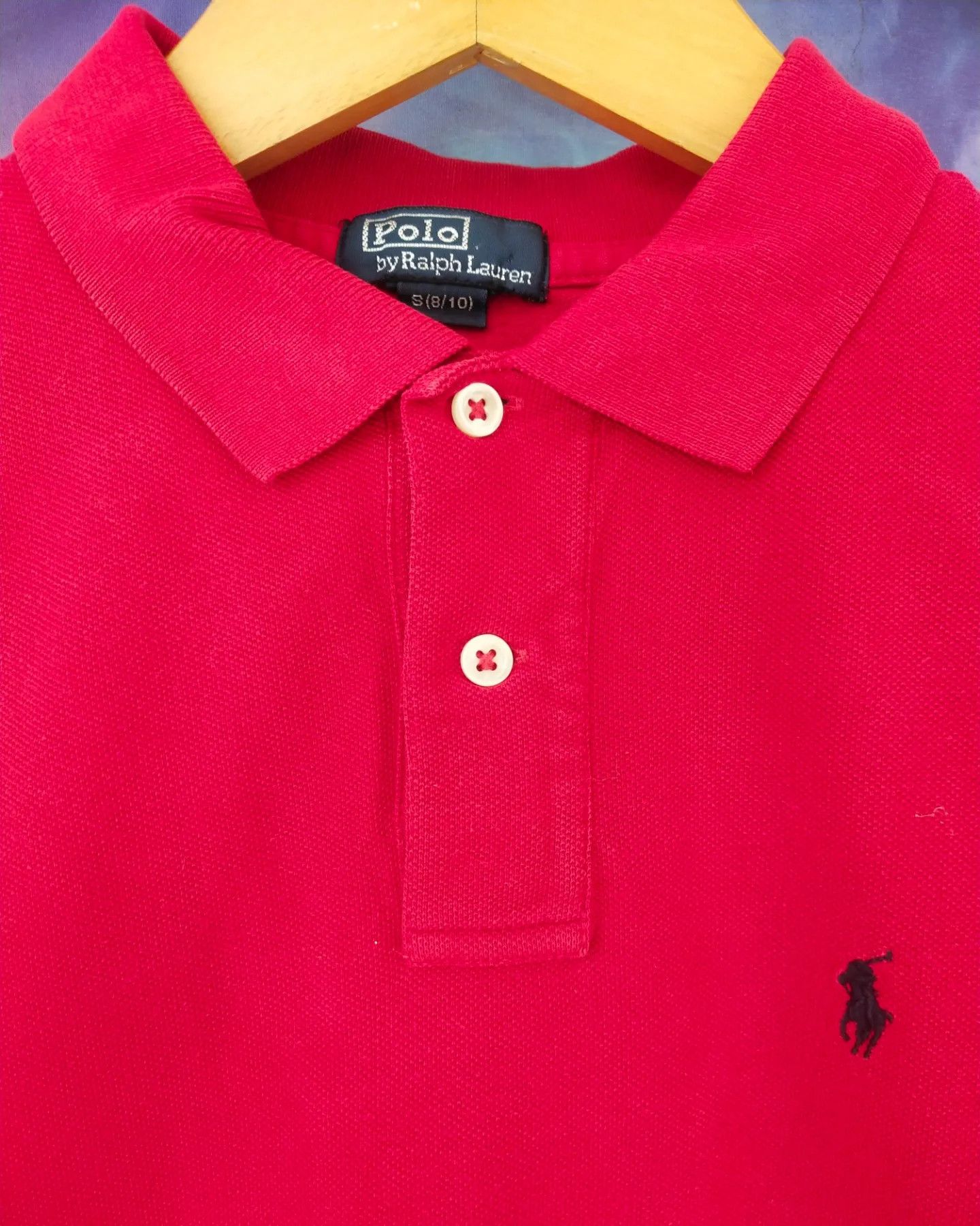 Polo Ralph Lauren Vintage Polo Ralph Lauren Red Polo Small Woman Shirt Size S / US 4 / IT 40 - 2 Thumbnail