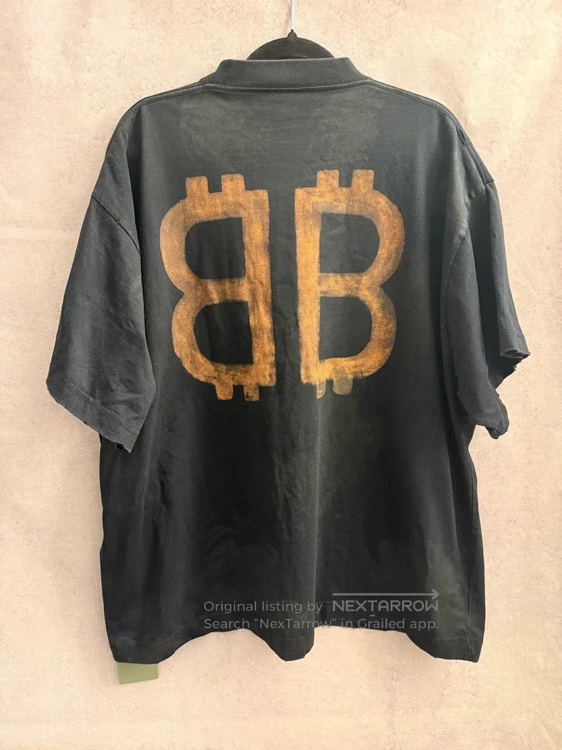 Balenciaga Balenciaga Solid Letter Printed Round Neck Short Sleeve T- Size US M / EU 48-50 / 2 - 4 Thumbnail