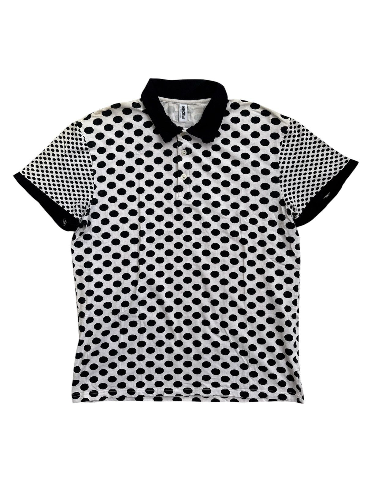 Jeremy Scott Moschino era Polka Polo Shirt Size US S / EU 44-46 / 1 - 1 Thumbnail