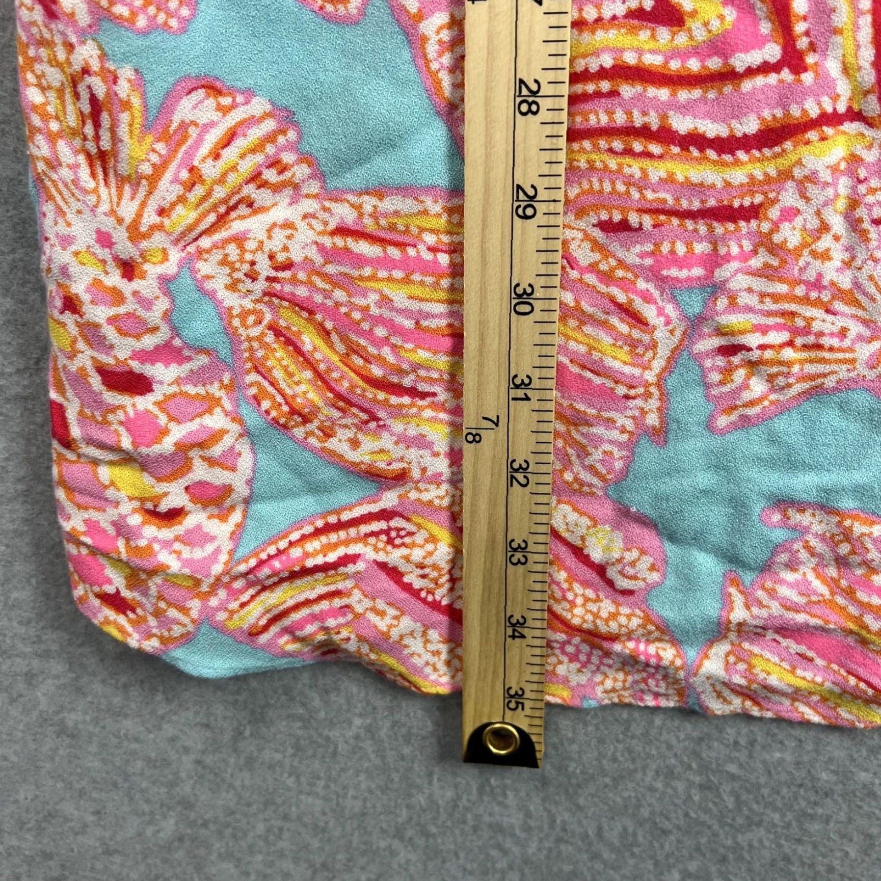 Lilly Pulitzer Lilly Pulitzer Dress Womens Medium Blue Pink Fish Print Beaded Tunic Coverup Dress Size M / US 6-8 / IT 42-44 - 3 Thumbnail