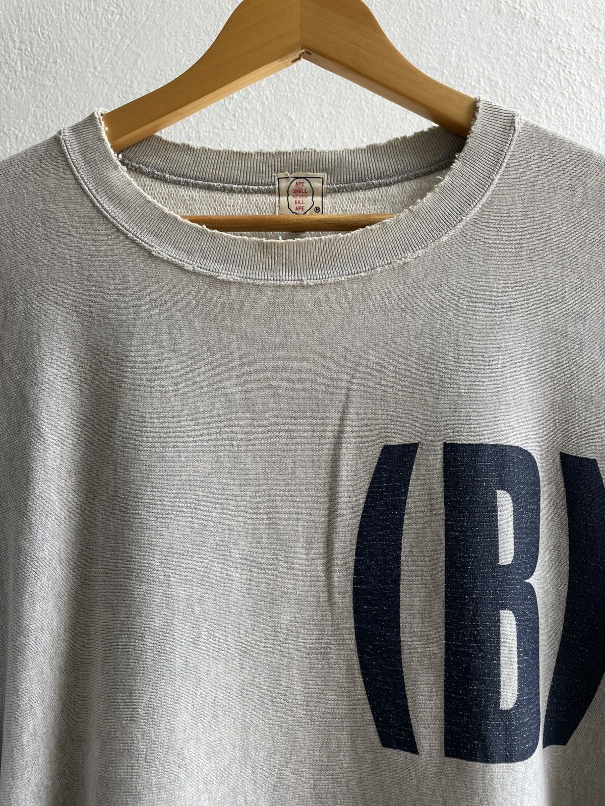 Bape Vintage 90's Disstress Bathing Ape (B) Sweatshirt Size US M / EU 48-50 / 2 - 5 Thumbnail