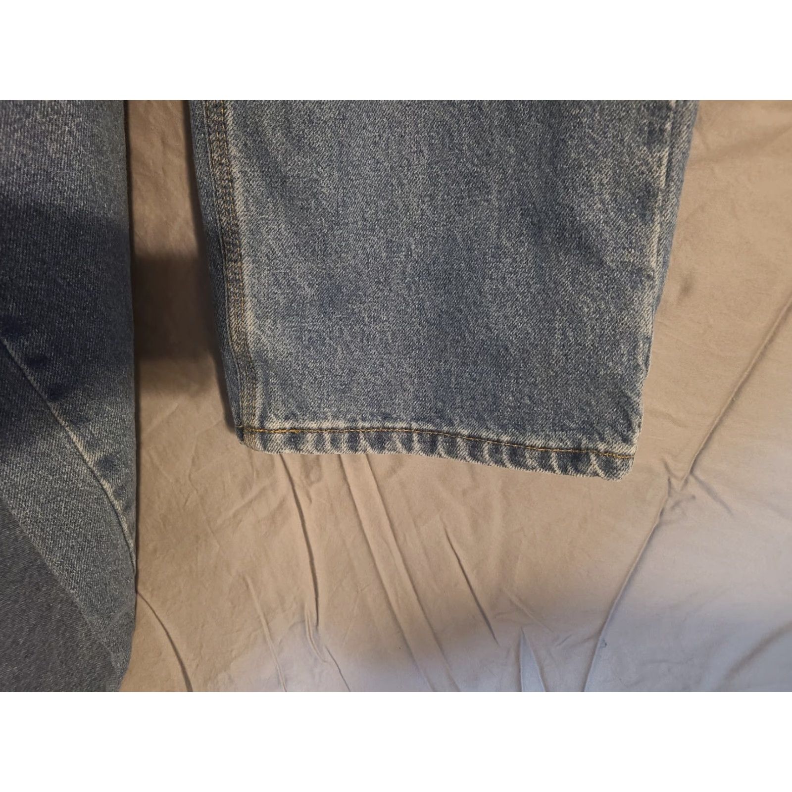 Carhartt Carhartt Jeans - Relaxed Fit Straight Leg 40x33 Light Wash Denim Men’s 5-Pocket Zipper Logo Size US 40 / EU 56 - 6 Thumbnail
