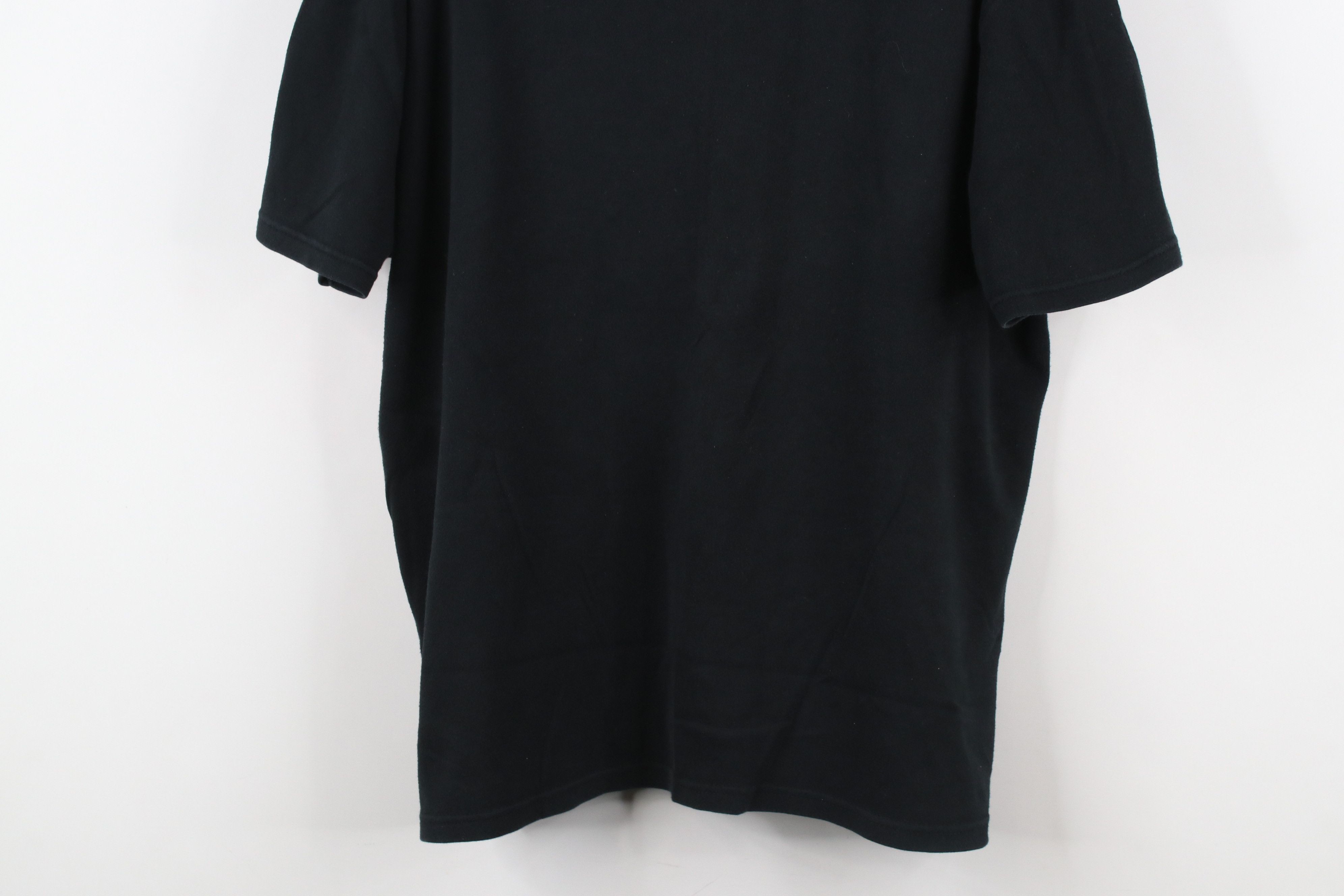 Vintage Vintage 90s Streetwear Blank Short Sleeve T-Shirt Black Size XL / US 12-14 / IT 48-50 - 3 Thumbnail