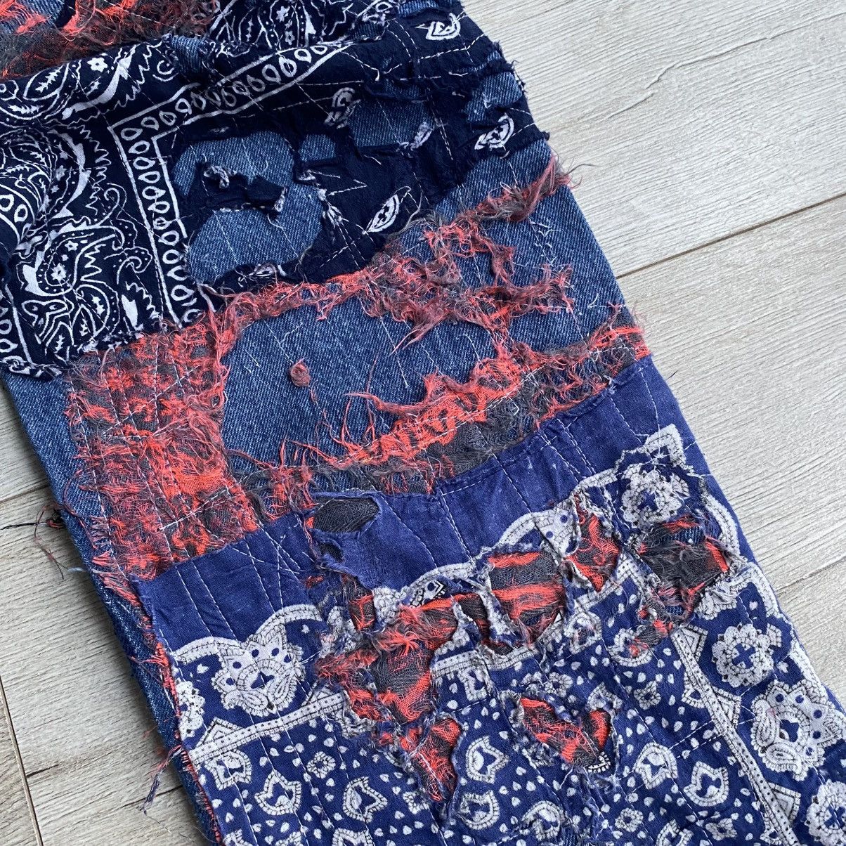 Levi's Reworked Levi’s Bandana Custom Jeans Proleta re Art Size US 34 / EU 50 - 11 Thumbnail