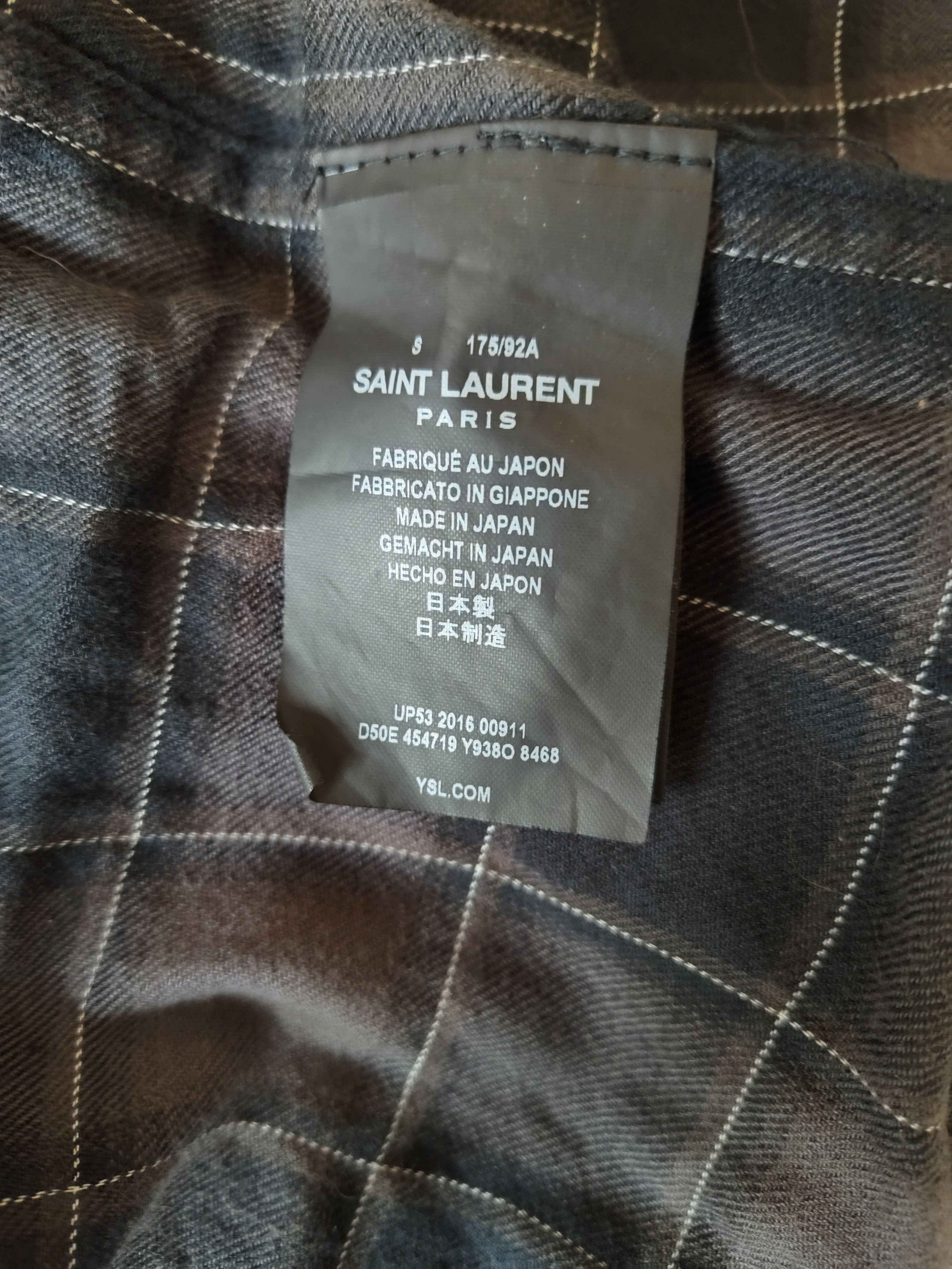 Saint Laurent Paris 2017 MIJ Western Plaid Size US S / EU 44-46 / 1 - 7 Thumbnail