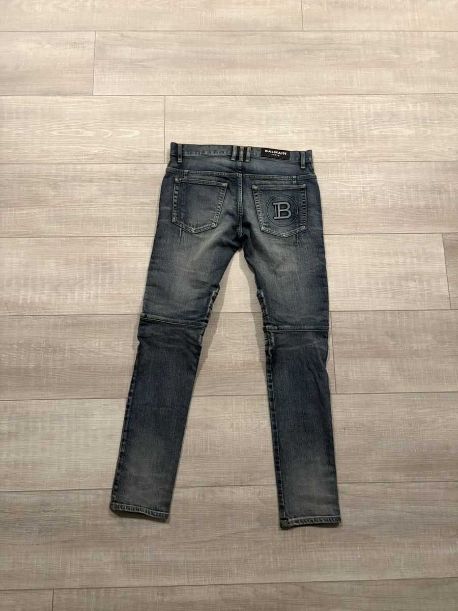 Balmain balmain biker denim jeans Size US 31 - 3 Thumbnail