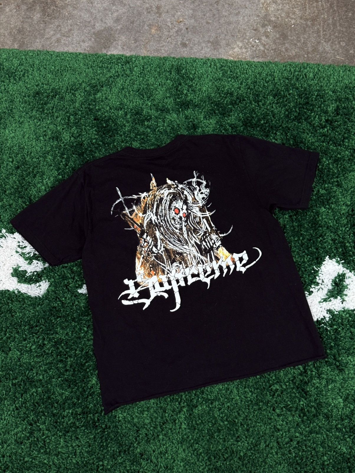 Supreme Supreme Satan Grim Reaper Painting Tee Black FW24 Skull Size US M / EU 48-50 / 2 - 1 Thumbnail