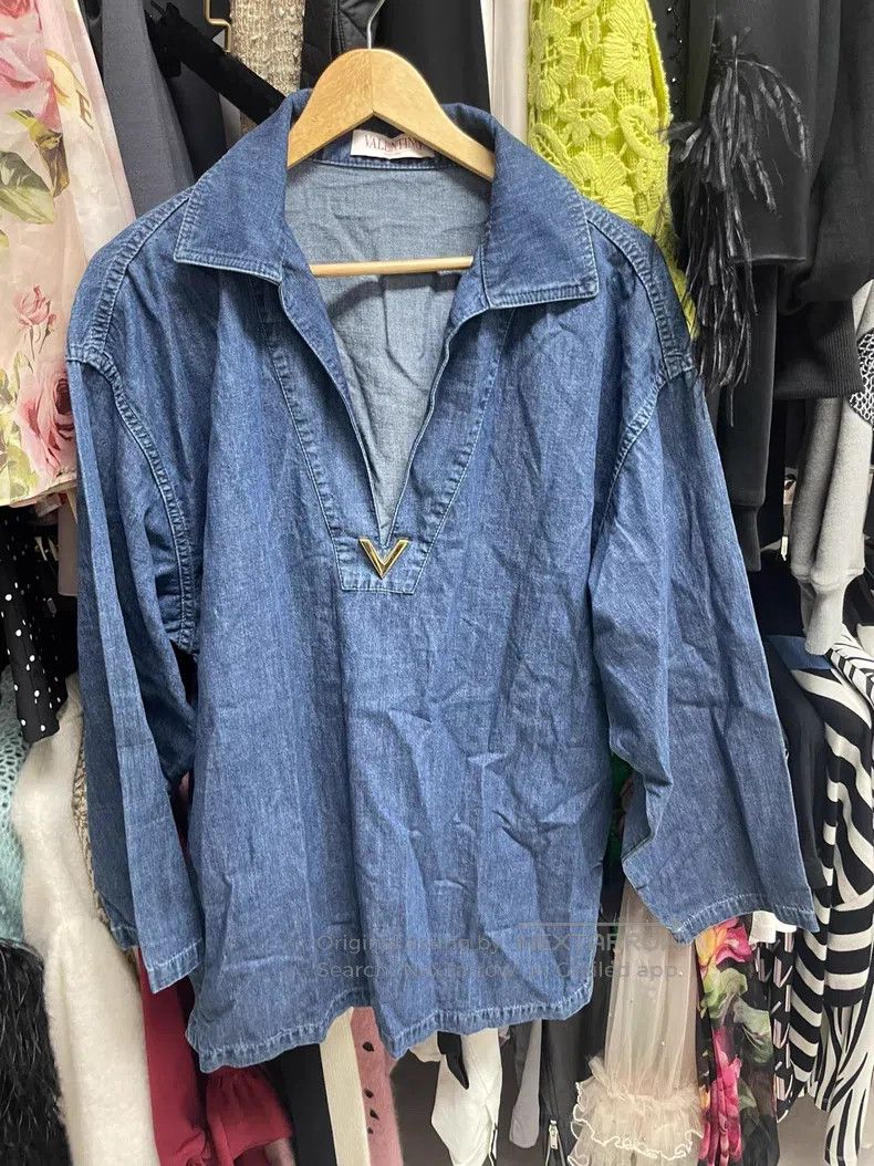 Valentino Valentino Women's denim kaftan dress Size S / US 4 / IT 40 - 2 Thumbnail