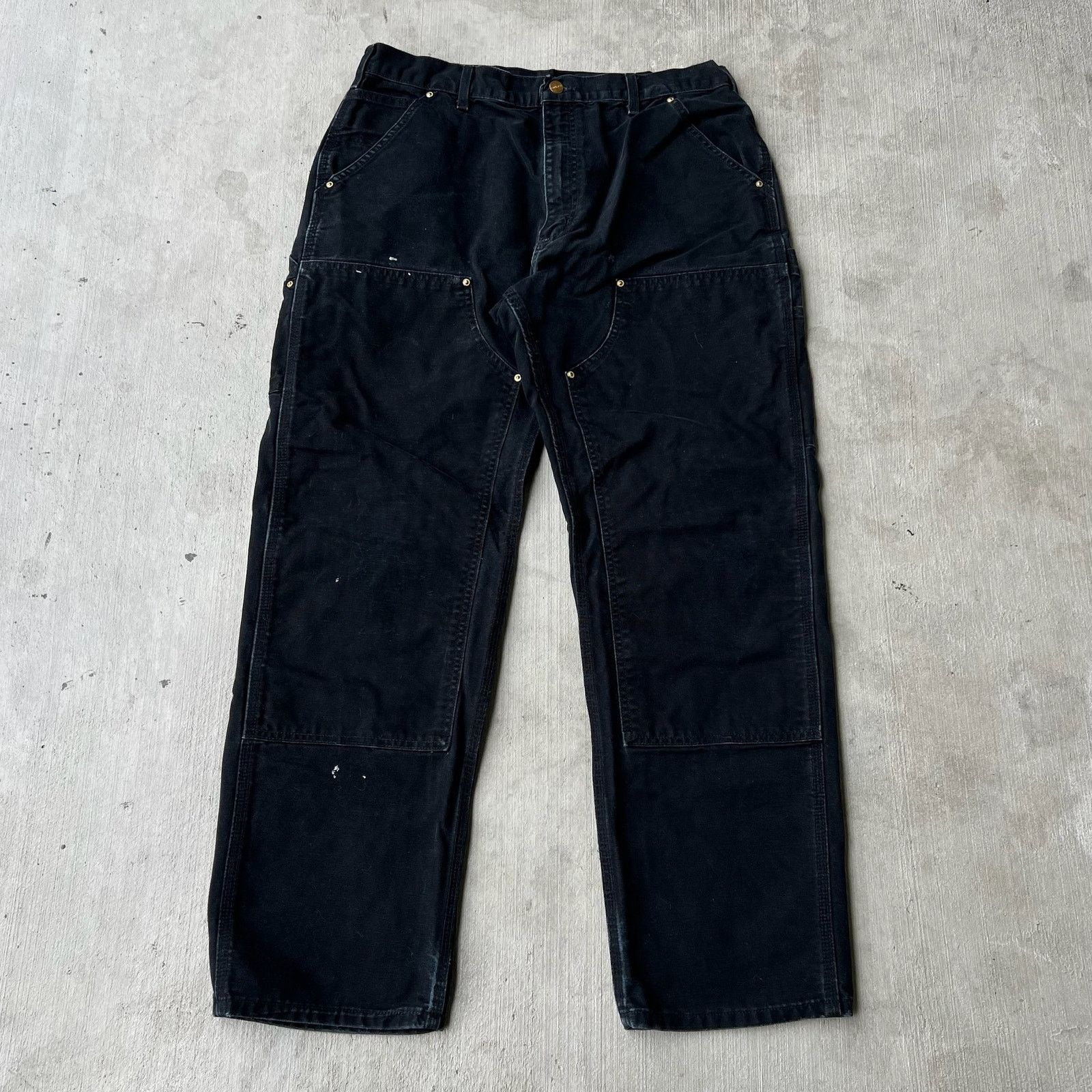 Carhartt × Vintage Carhartt black double knee work wear carpenter pants Size US 34 / EU 50 - 1 Thumbnail