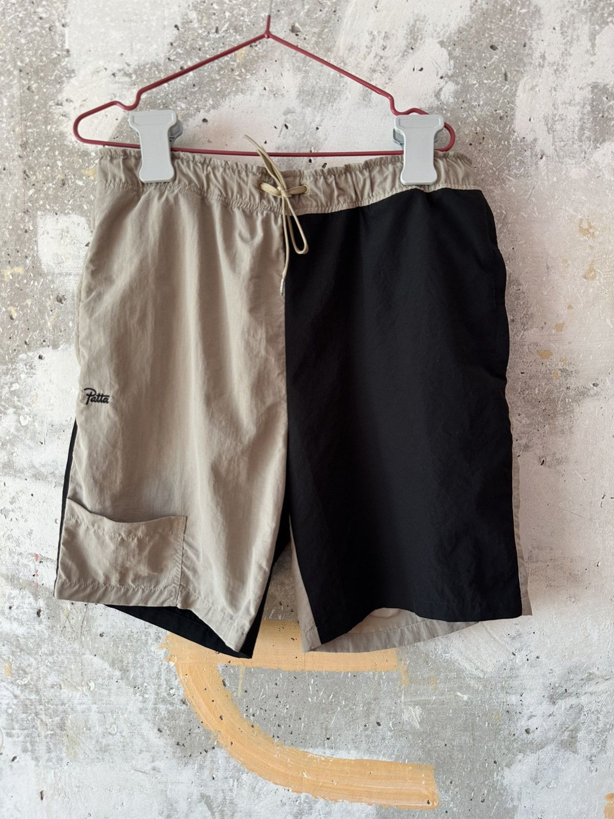 Patta Patta Double Colour Black Beige Swim Summer Shorts Size US 32 / EU 48 - 7 Thumbnail