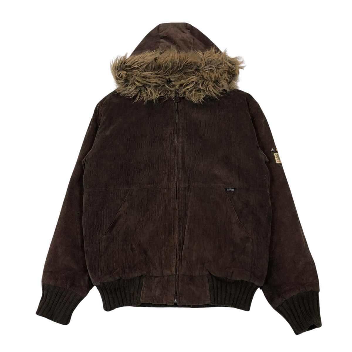 Billabong 🔥VINTAGE BOMBER JACKET CORDUROY BILLABONG MINK FUR HOODIE Size US M / EU 48-50 / 2 - 1 Thumbnail