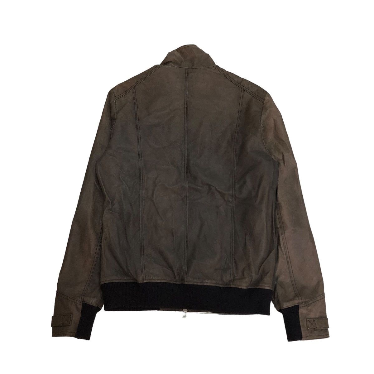 Japanese Brand 🔥VINTAGE CROPPED BIKER LEATHER JACKET PIGSKINS LIDAH JAPAN Size US S / EU 44-46 / 1 - 2 Thumbnail