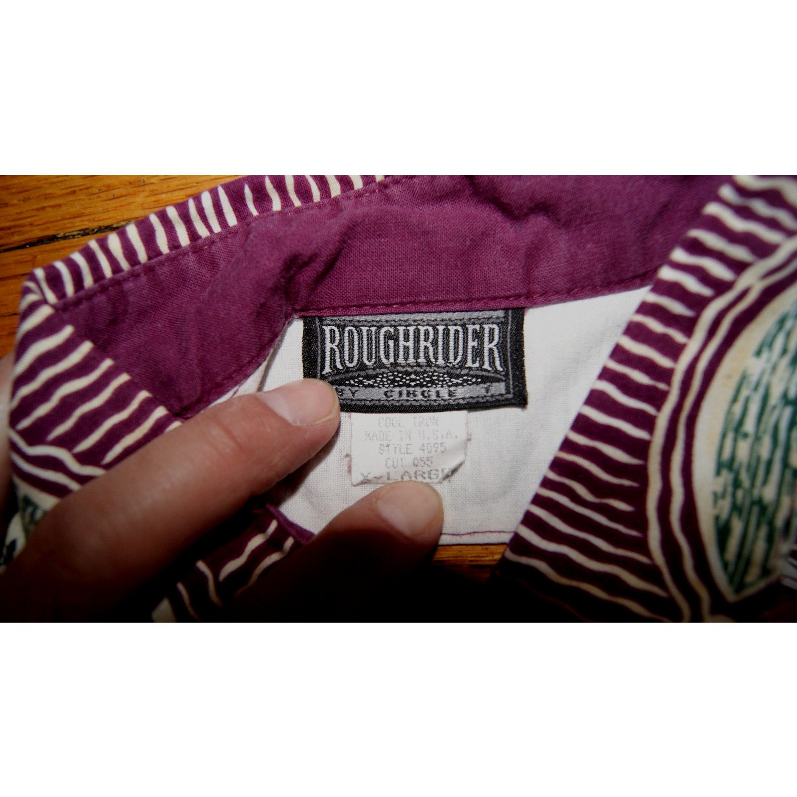 Vintage VTG Roughrider By Circle T Womans XL Western Shirt Aztec Size XL / US 12-14 / IT 48-50 - 4 Thumbnail