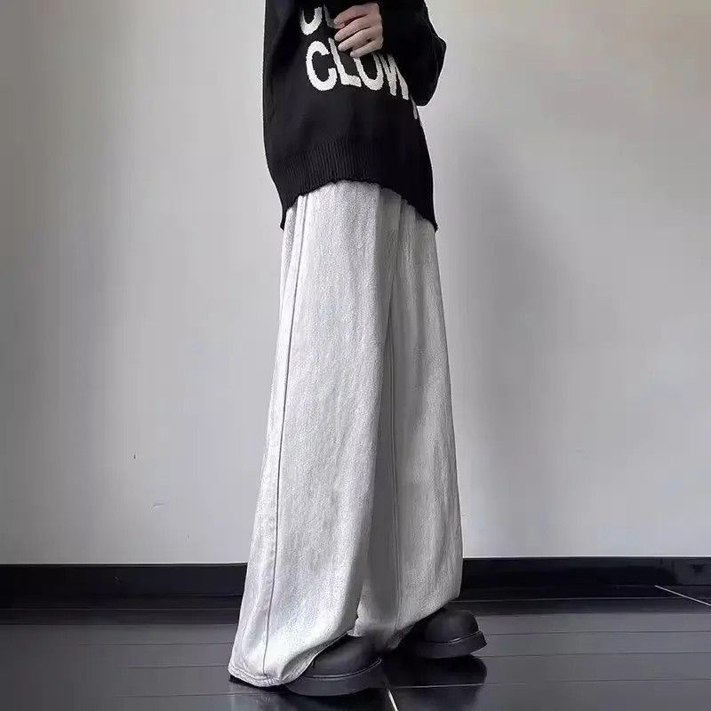 Japanese Brand Retro floor mopping dirty white casual jeans Size US 32 / EU 48 - 4 Thumbnail