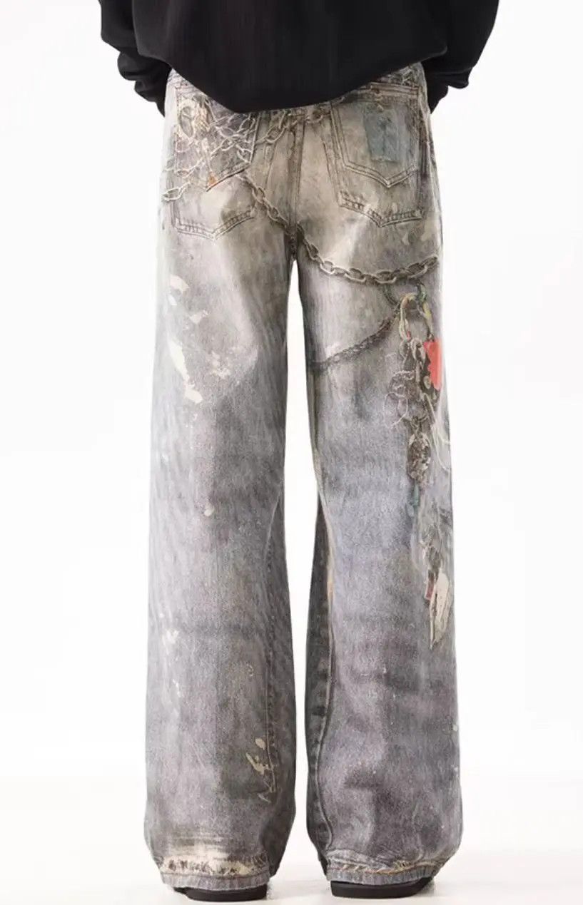 Designer × Japanese Brand Vintage Hip Hop Punk Loose Casual Pants Size US 33 - 4 Thumbnail