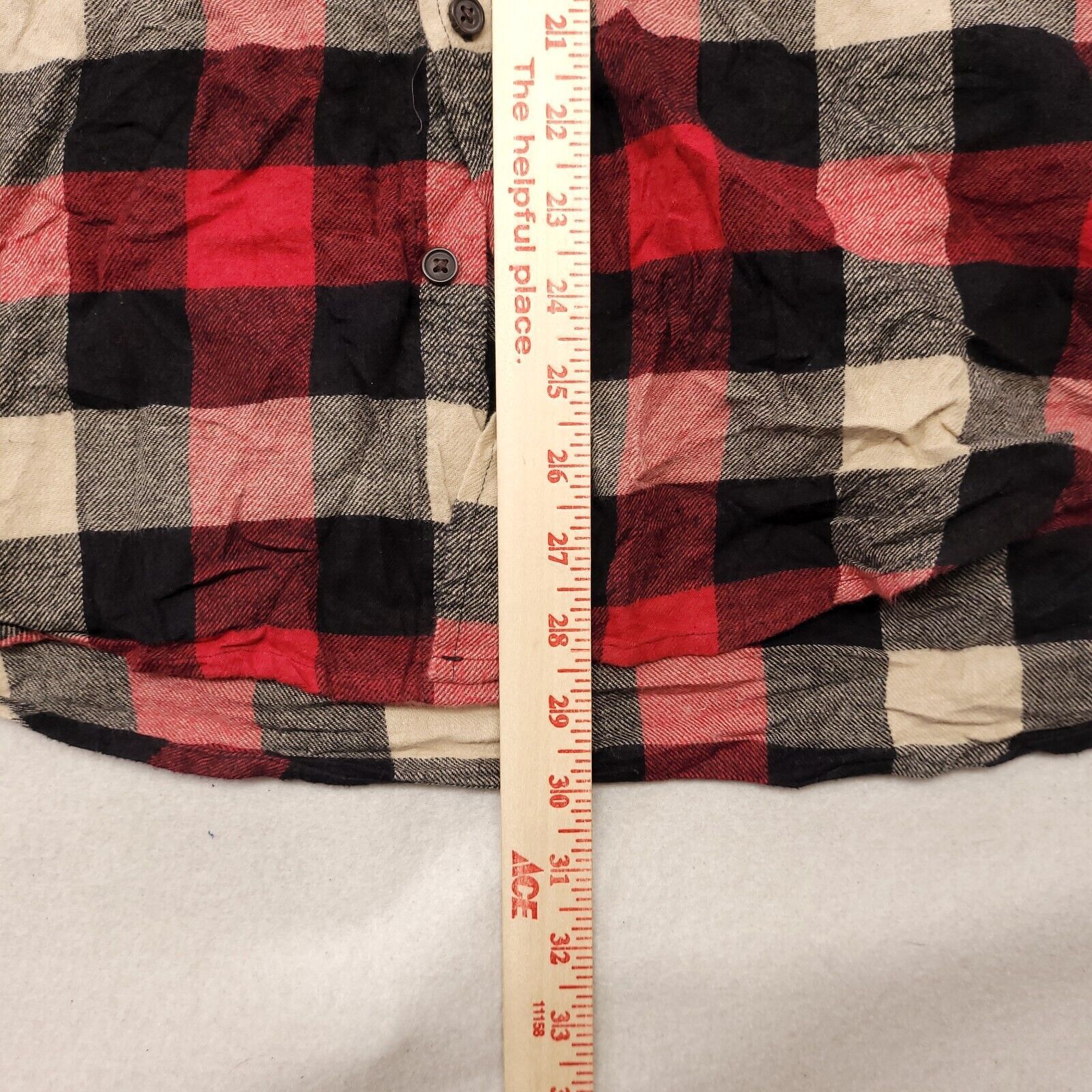 Croft & Barrow Croft & Barrow Tartan Flannel Shirt Mens Size XL Red Black Size US XL / EU 56 / 4 - 7 Thumbnail