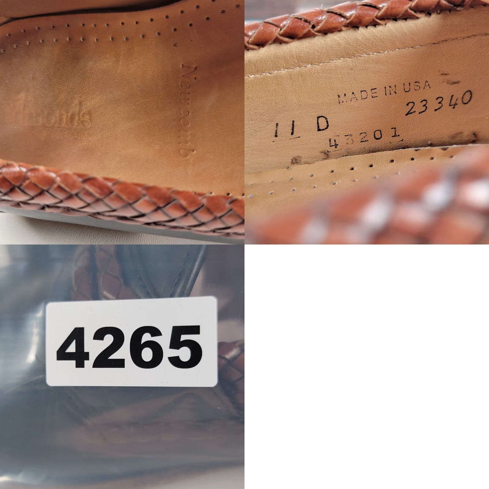 Allen Edmonds Allen Edmonds Newcomb Loafers Black Brown Woven Trim 11 D USA Made Size US 11 / EU 44 - 9 Thumbnail
